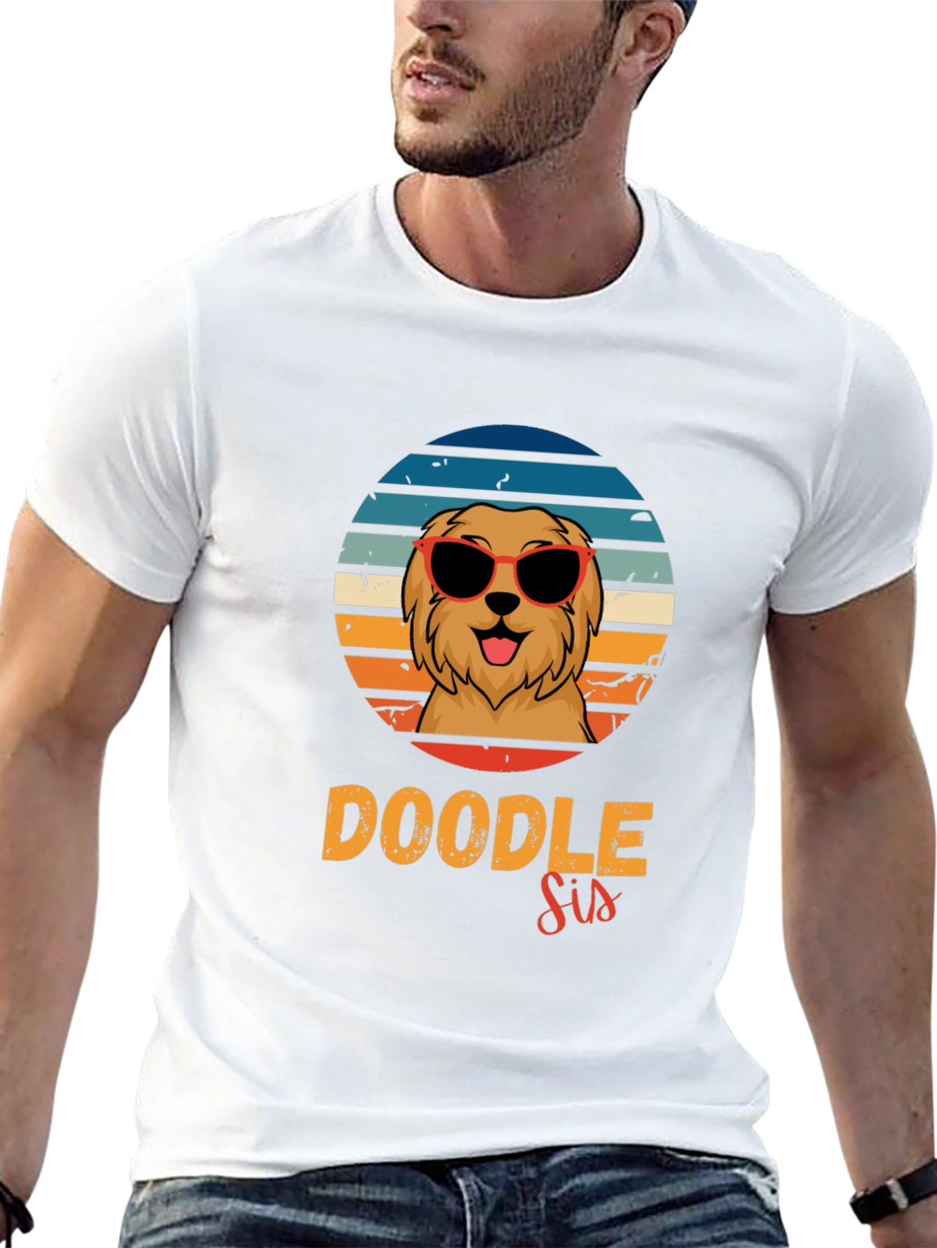 Doodle Sis Dog Lover T-Shirt Retro