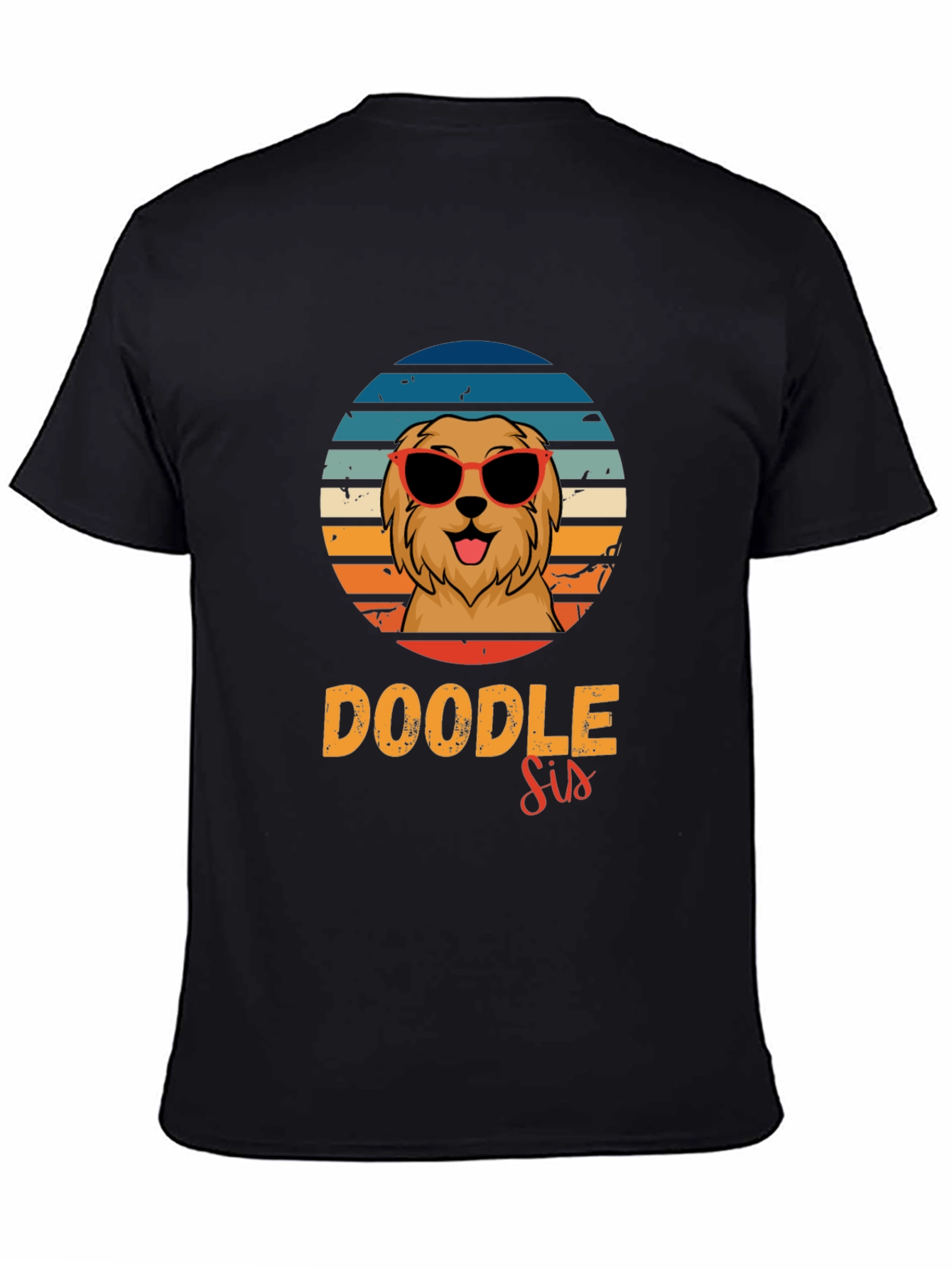 Doodle Sis Dog Lover T-Shirt Retro