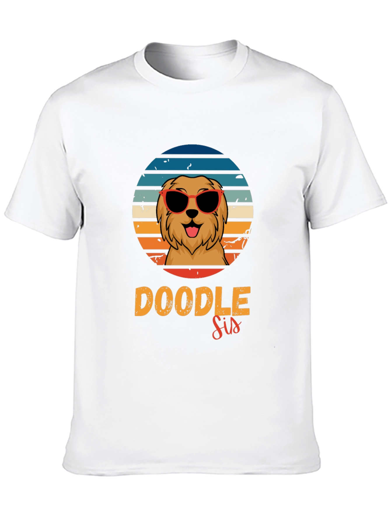 Doodle Sis Dog Lover T-Shirt Retro