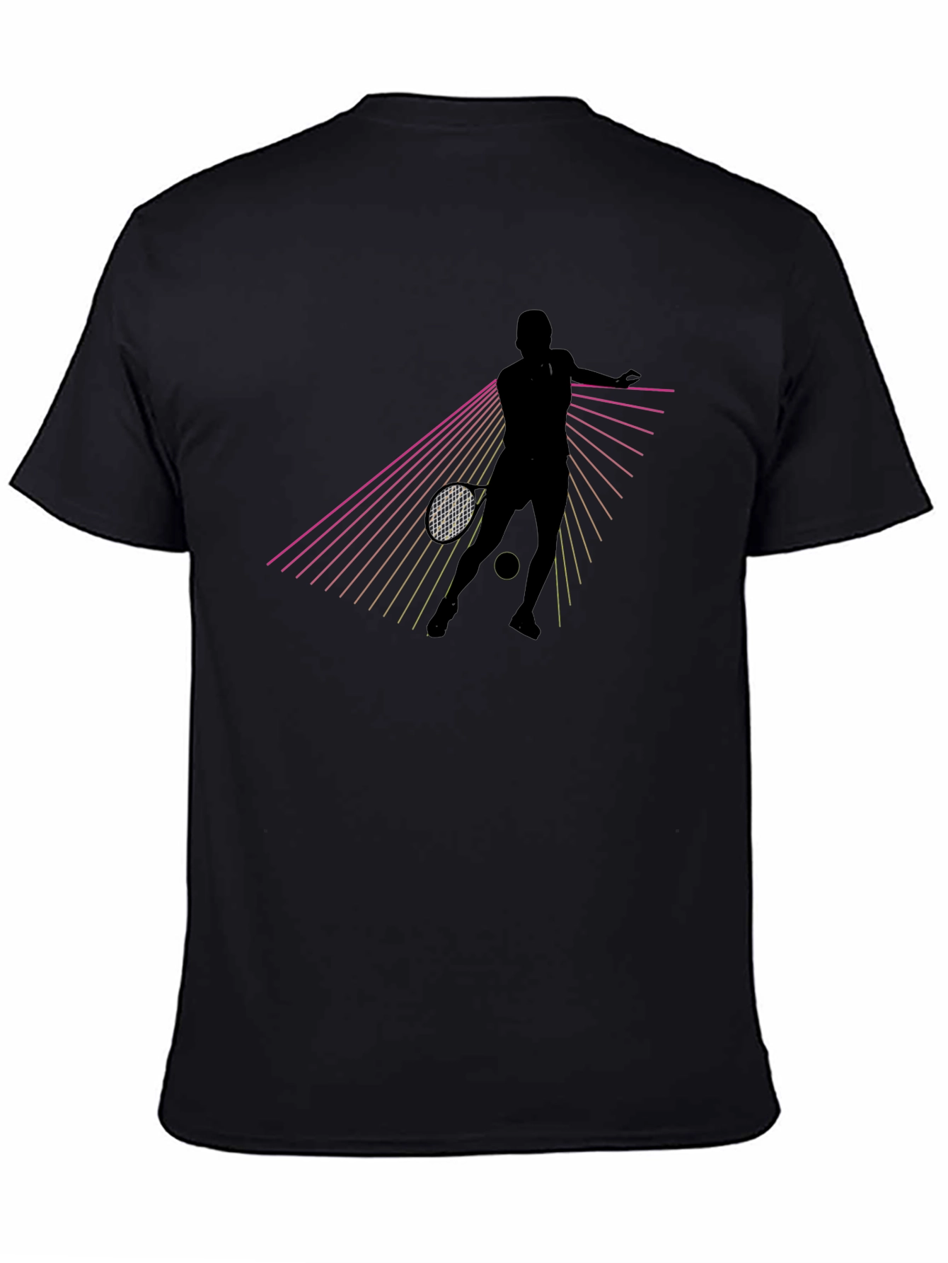 Retro Tennis Player Graphic T-Shirt