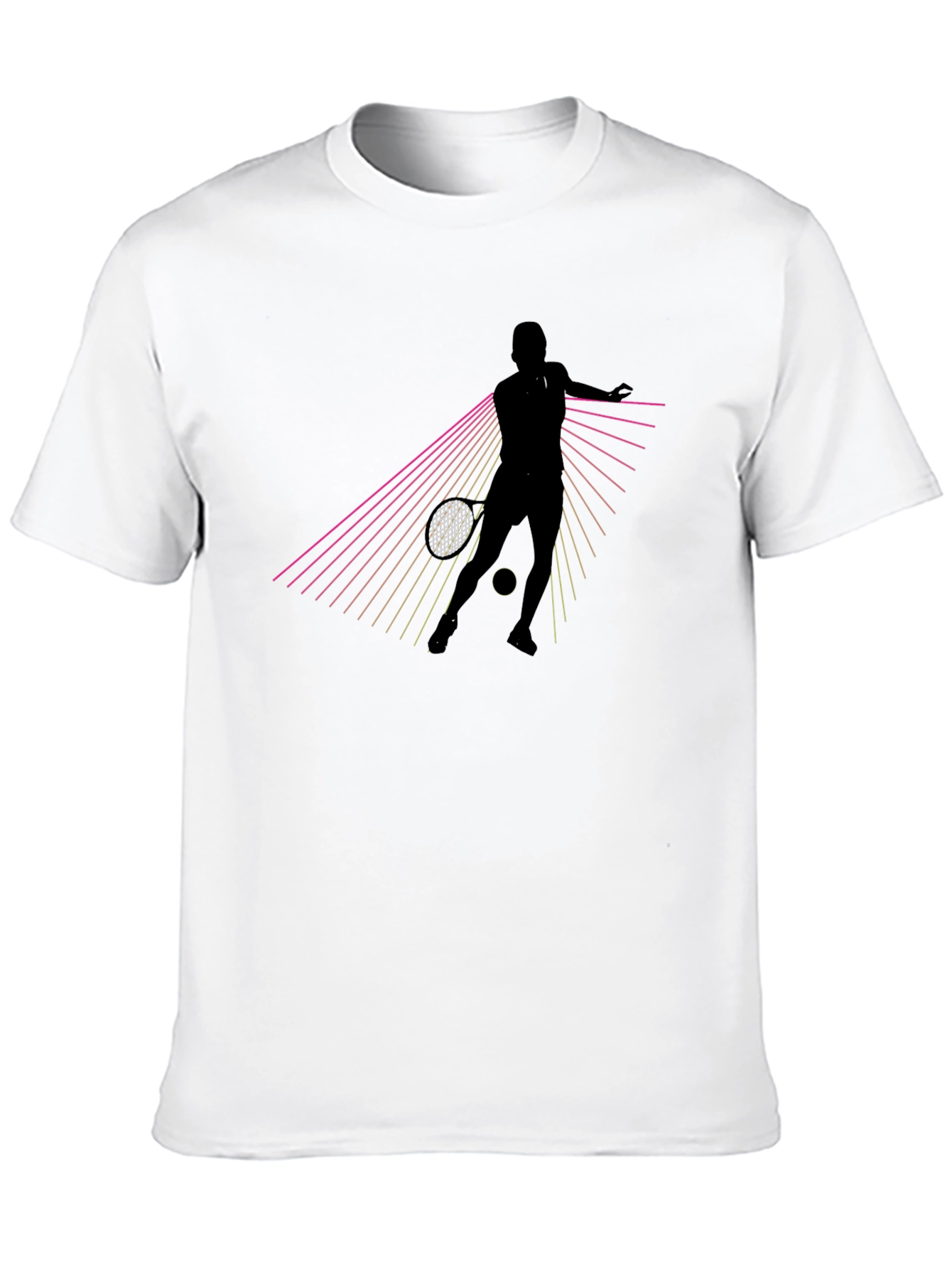 Retro Tennis Player Graphic T-Shirt