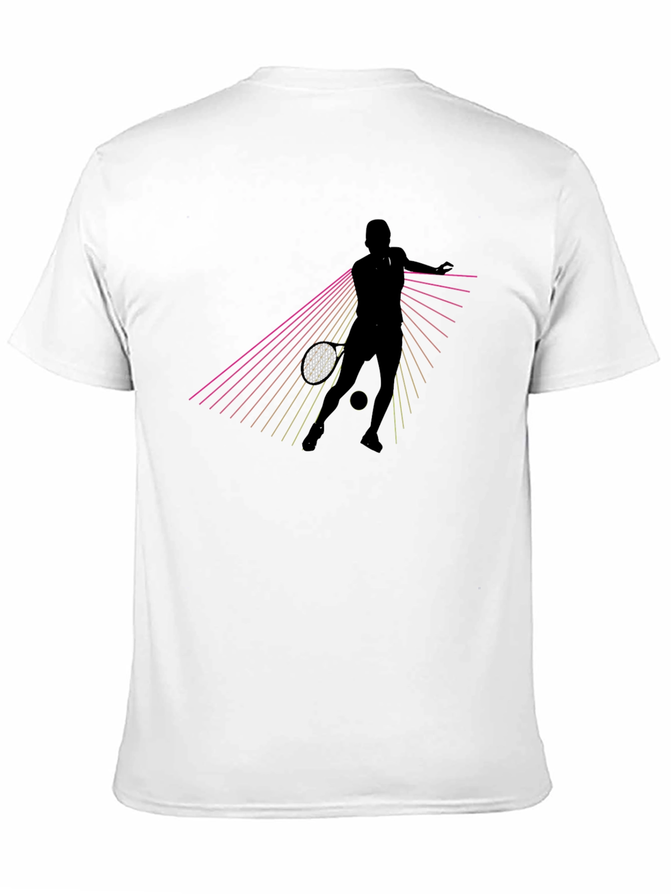 Retro Tennis Player Graphic T-Shirt