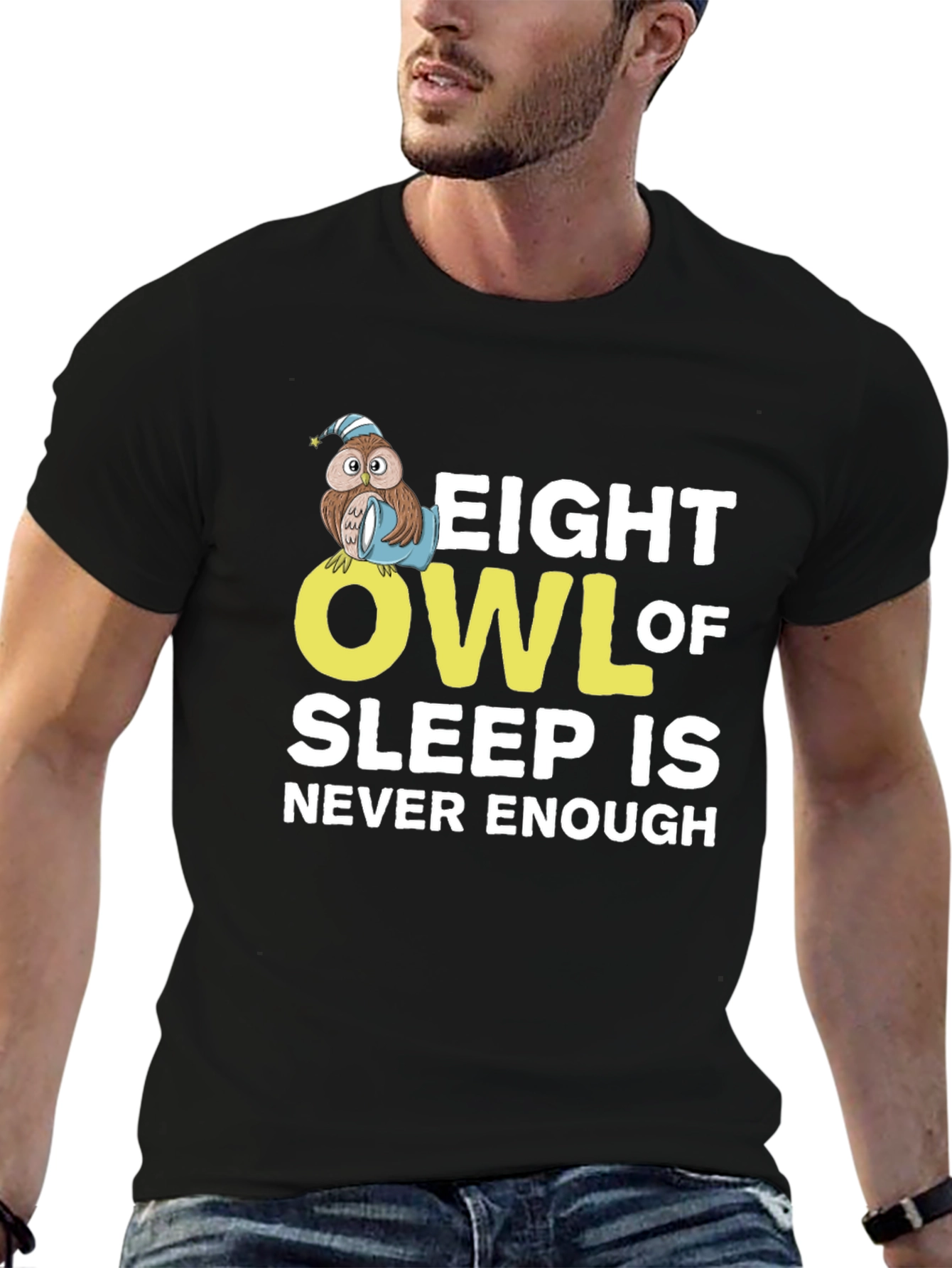 Eight Owl of Sleep T-Shirt - Never Enough