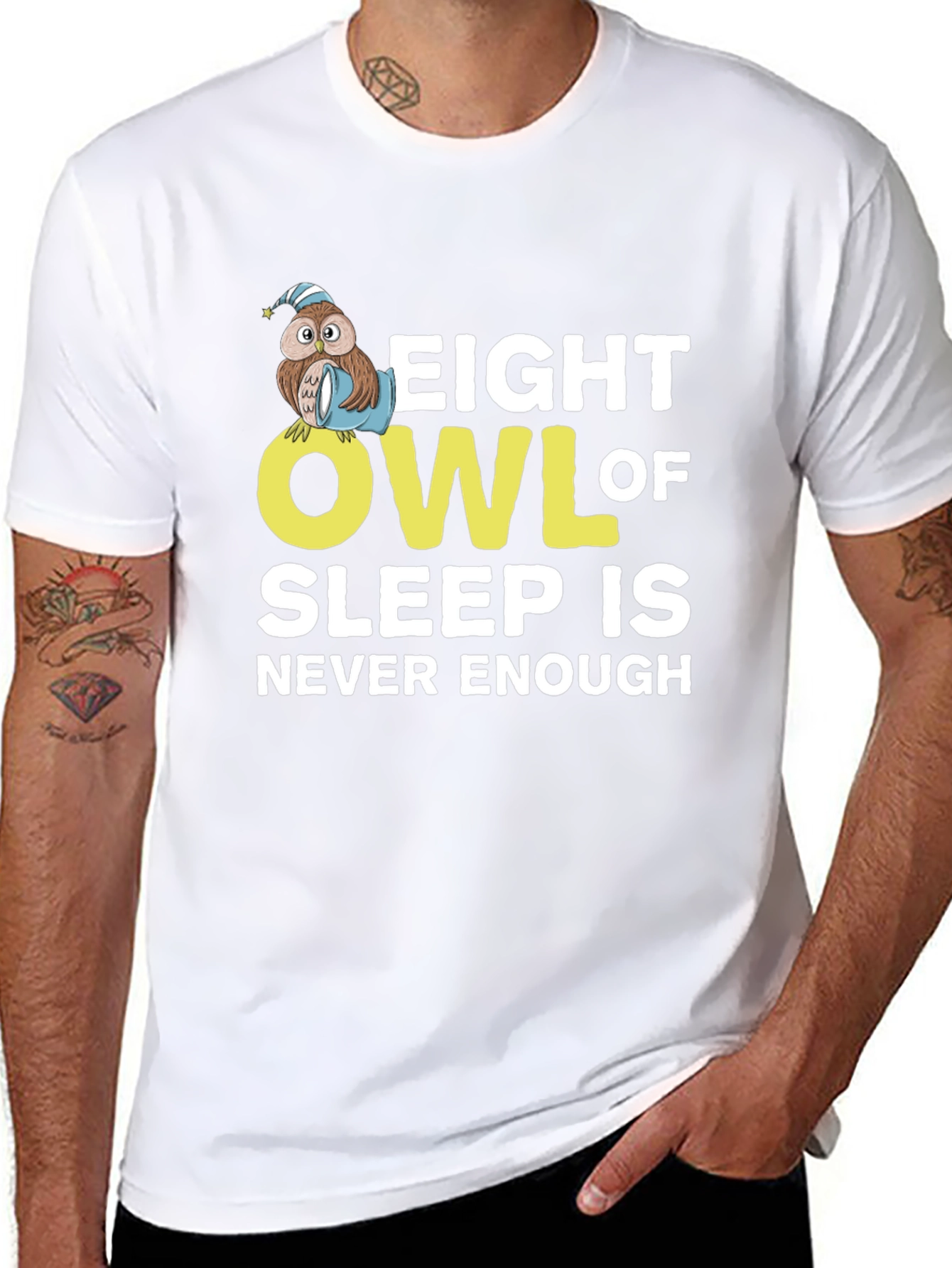 Eight Owl of Sleep T-Shirt - Never Enough