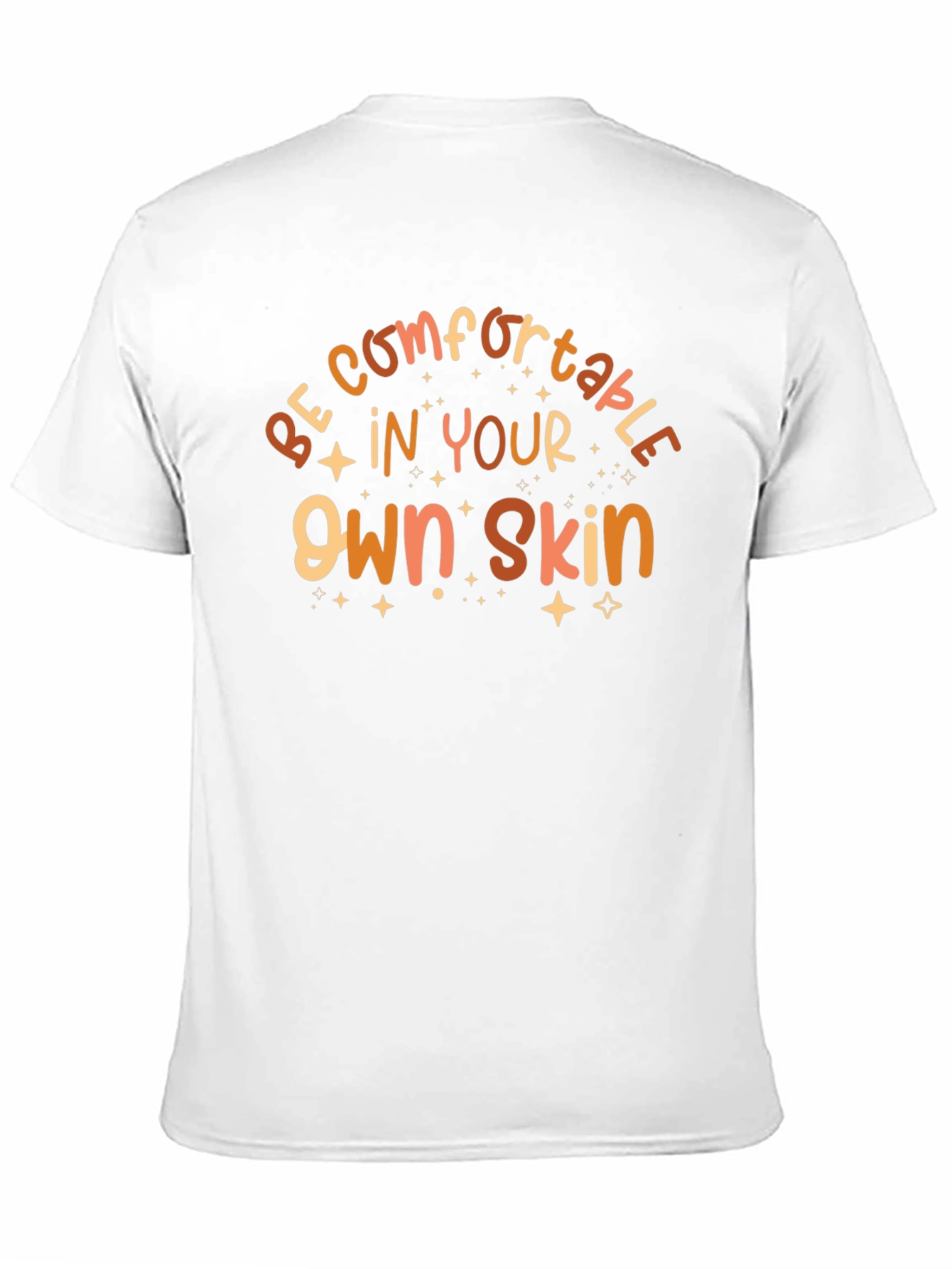 Comfortable in Your Own Skin Black Graphic T-Shirt