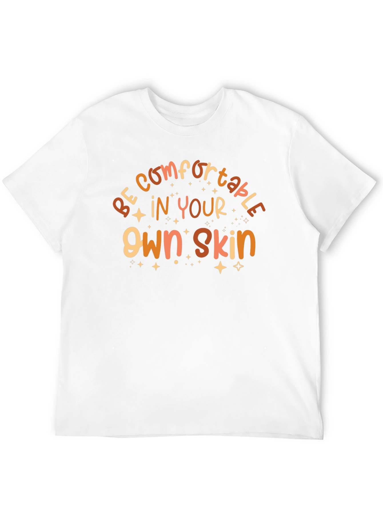 Comfortable in Your Own Skin Black Graphic T-Shirt