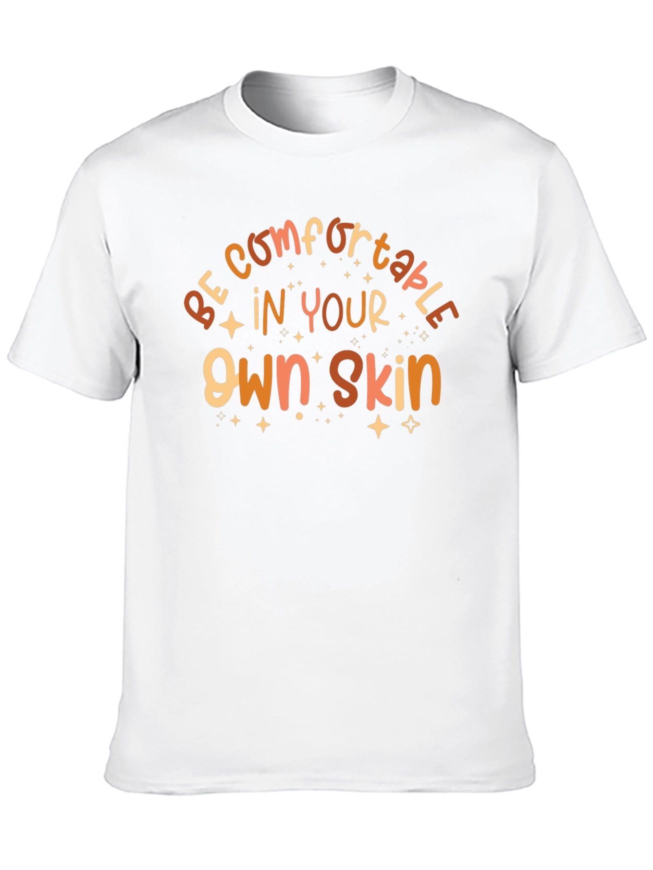 Comfortable in Your Own Skin Black Graphic T-Shirt