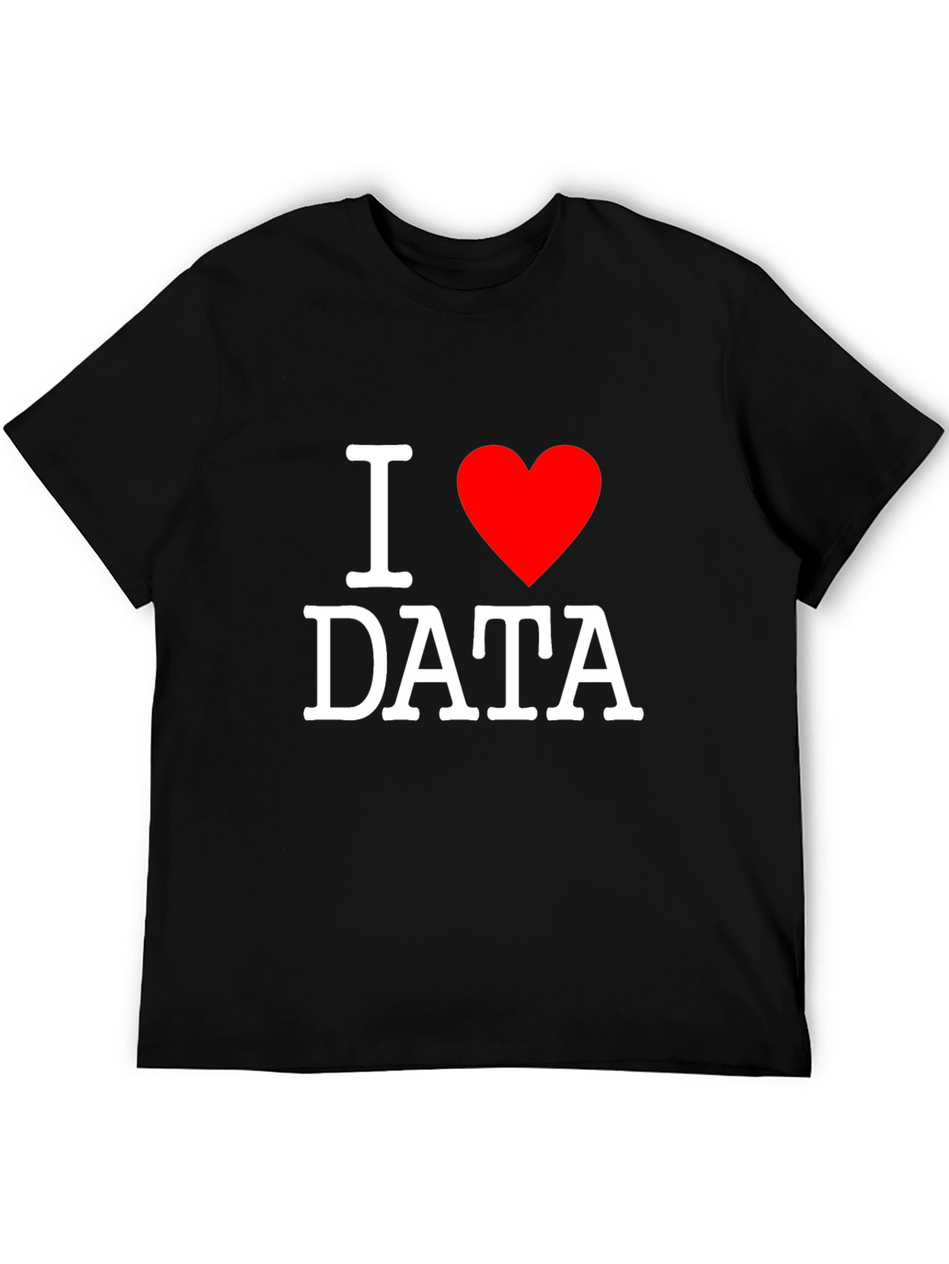 I Heart Data Black T-Shirt