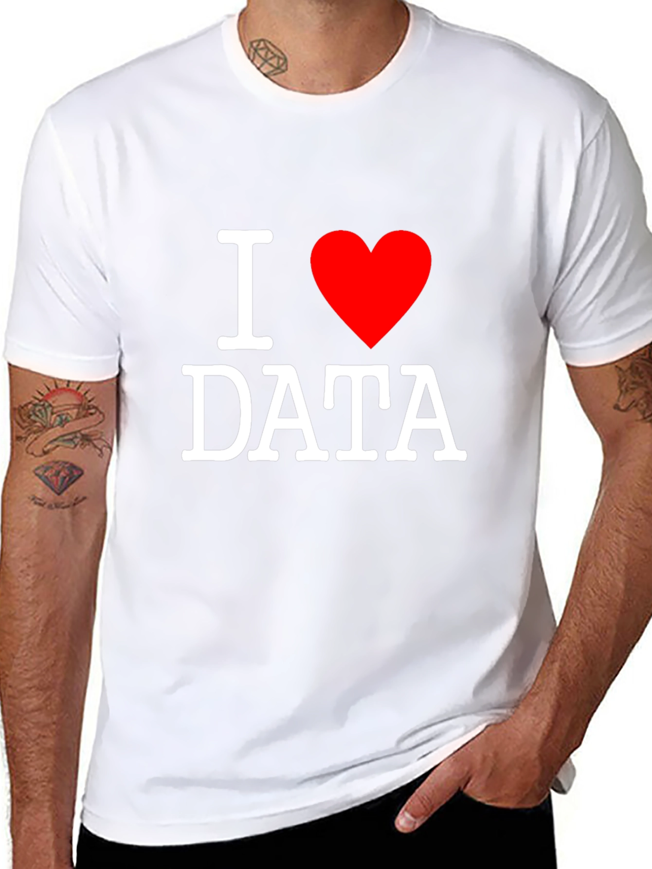 I Heart Data Black T-Shirt