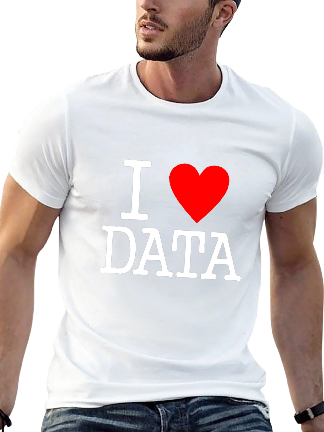 I Heart Data Black T-Shirt