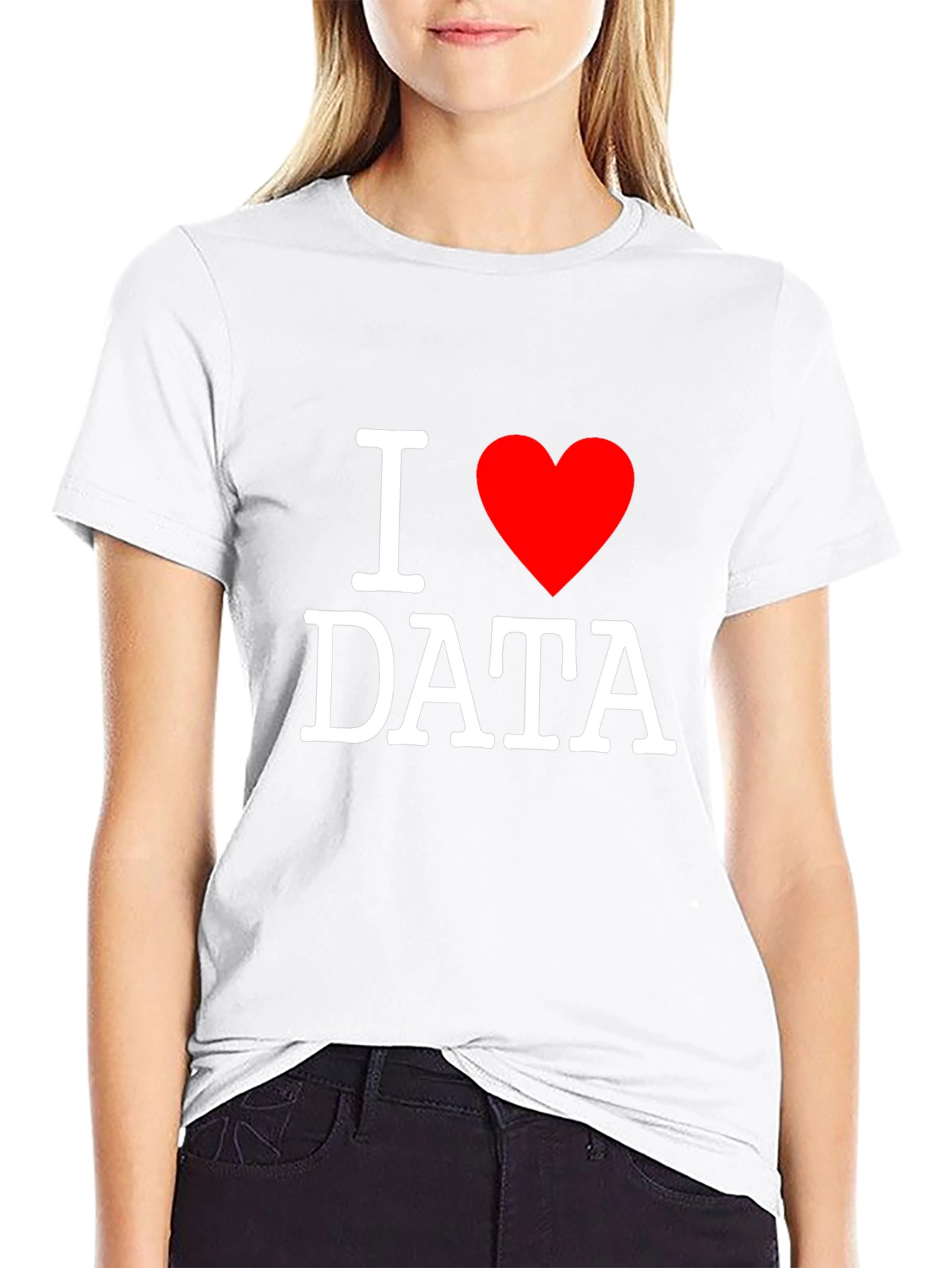 I Heart Data Black T-Shirt