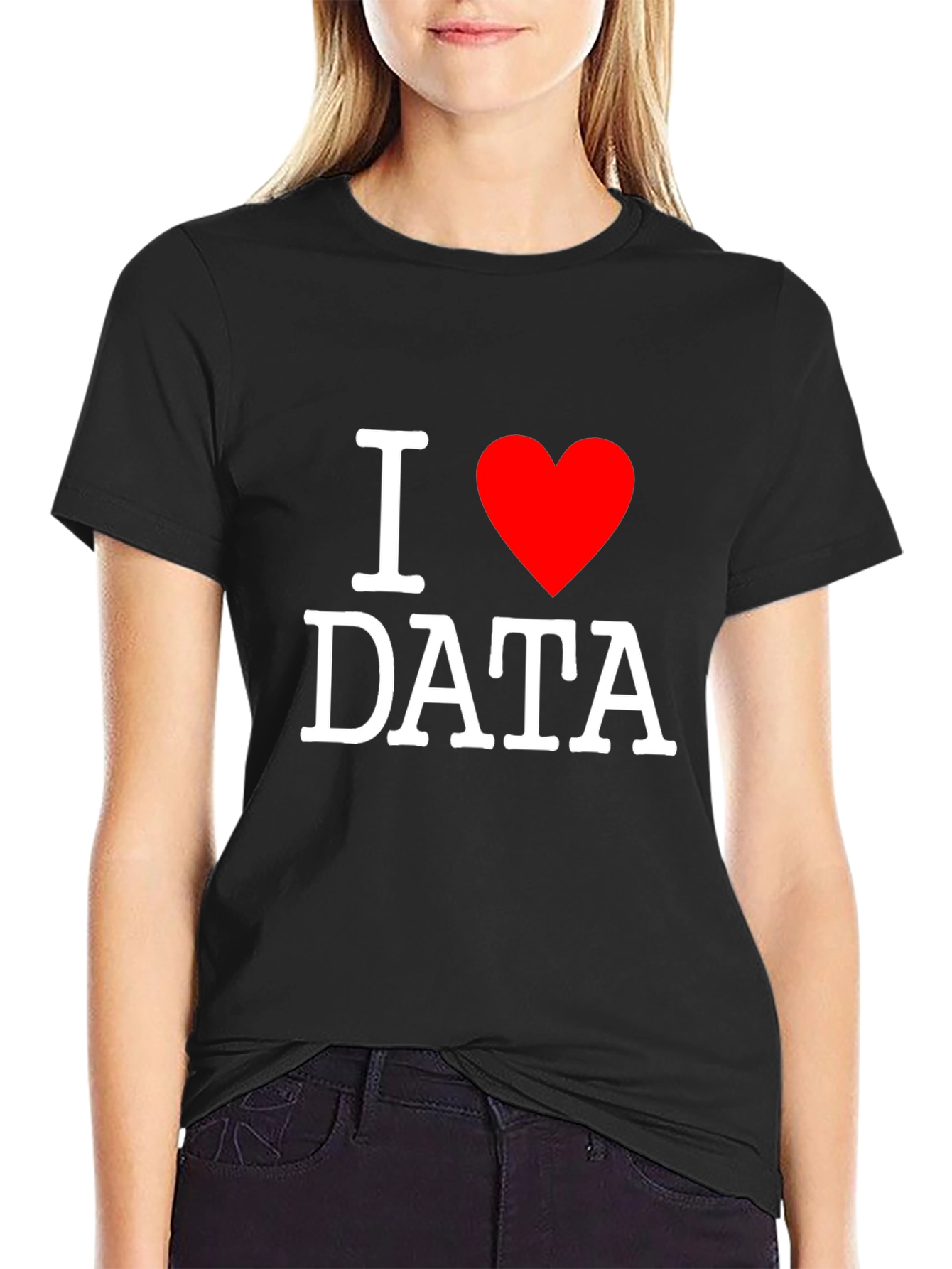 I Heart Data Black T-Shirt