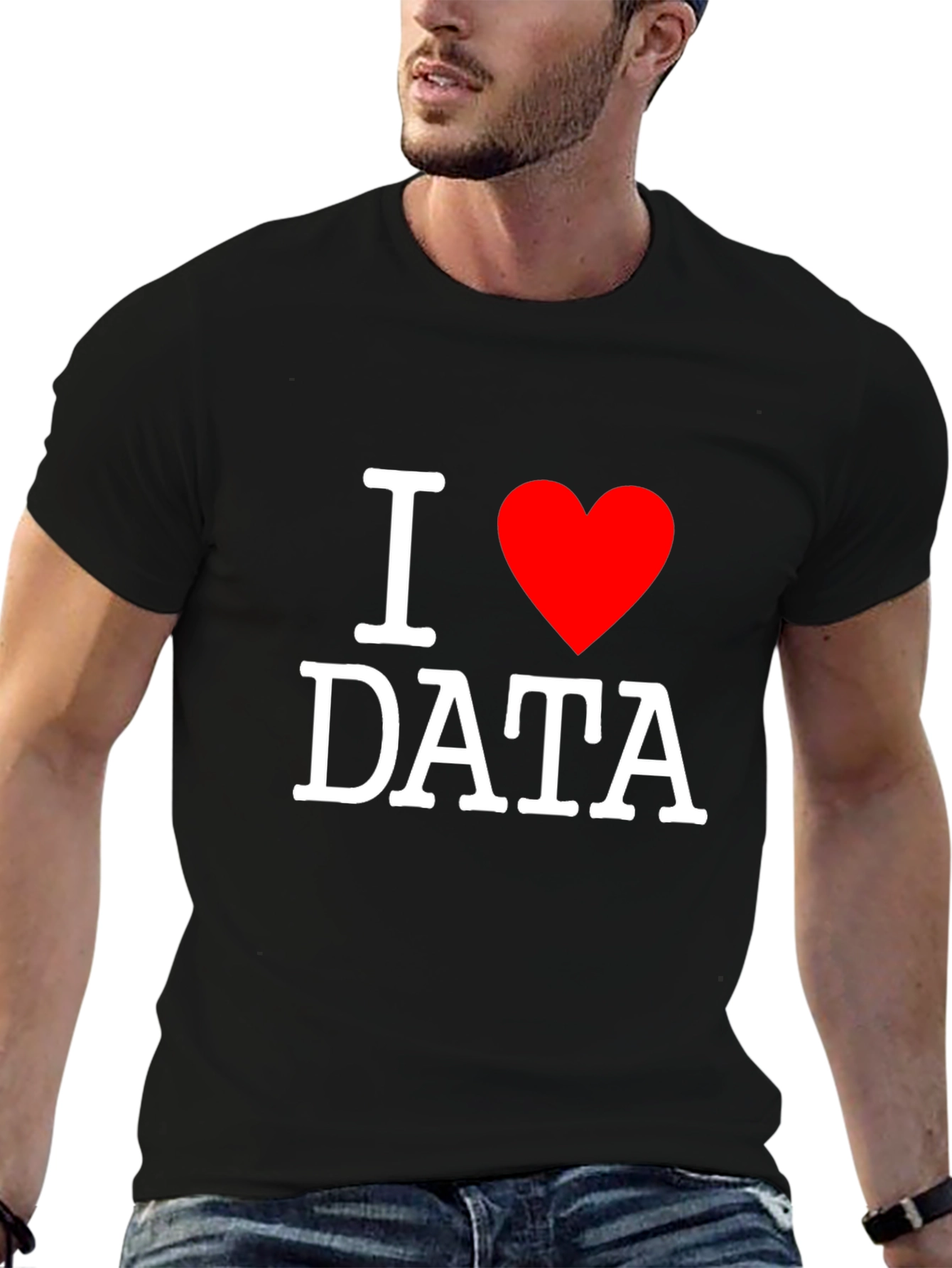 I Heart Data Black T-Shirt