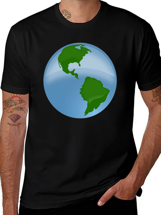Earth Graphic Black T-Shirt