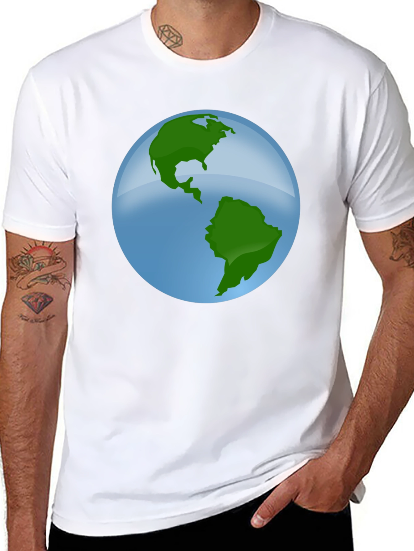 Earth Graphic Black T-Shirt