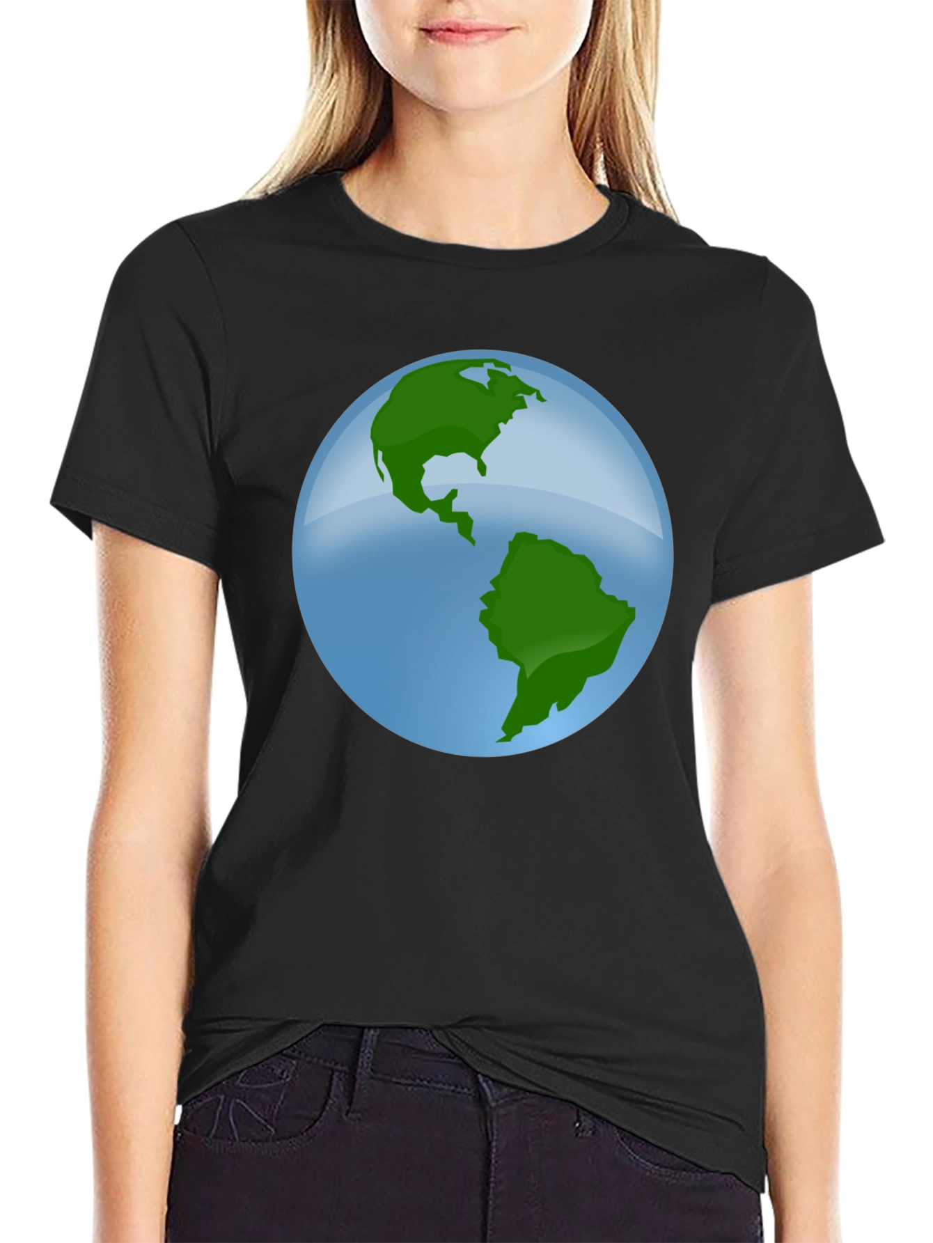 Earth Graphic Black T-Shirt