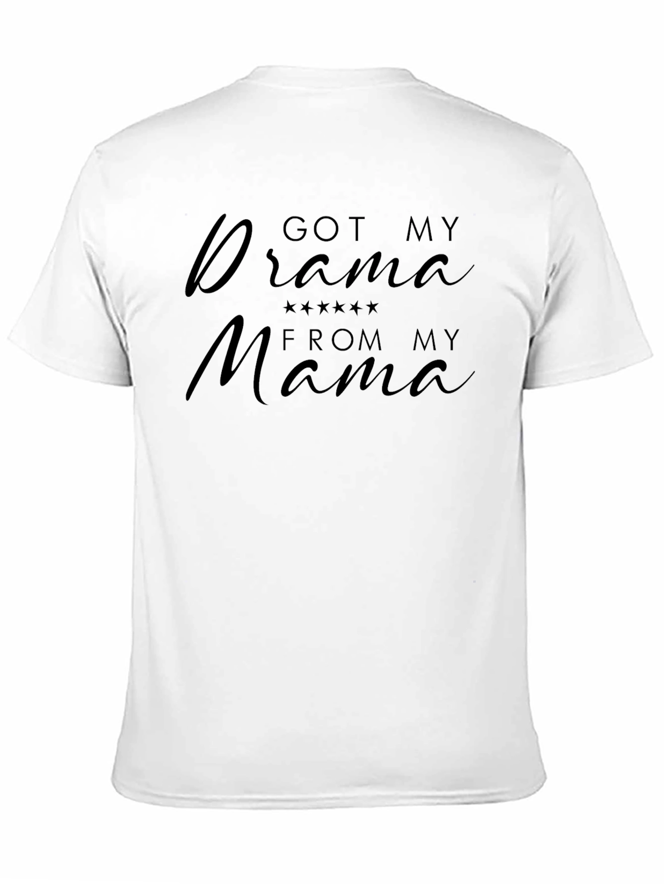 Got My Drama From My Mama Black T-Shirt