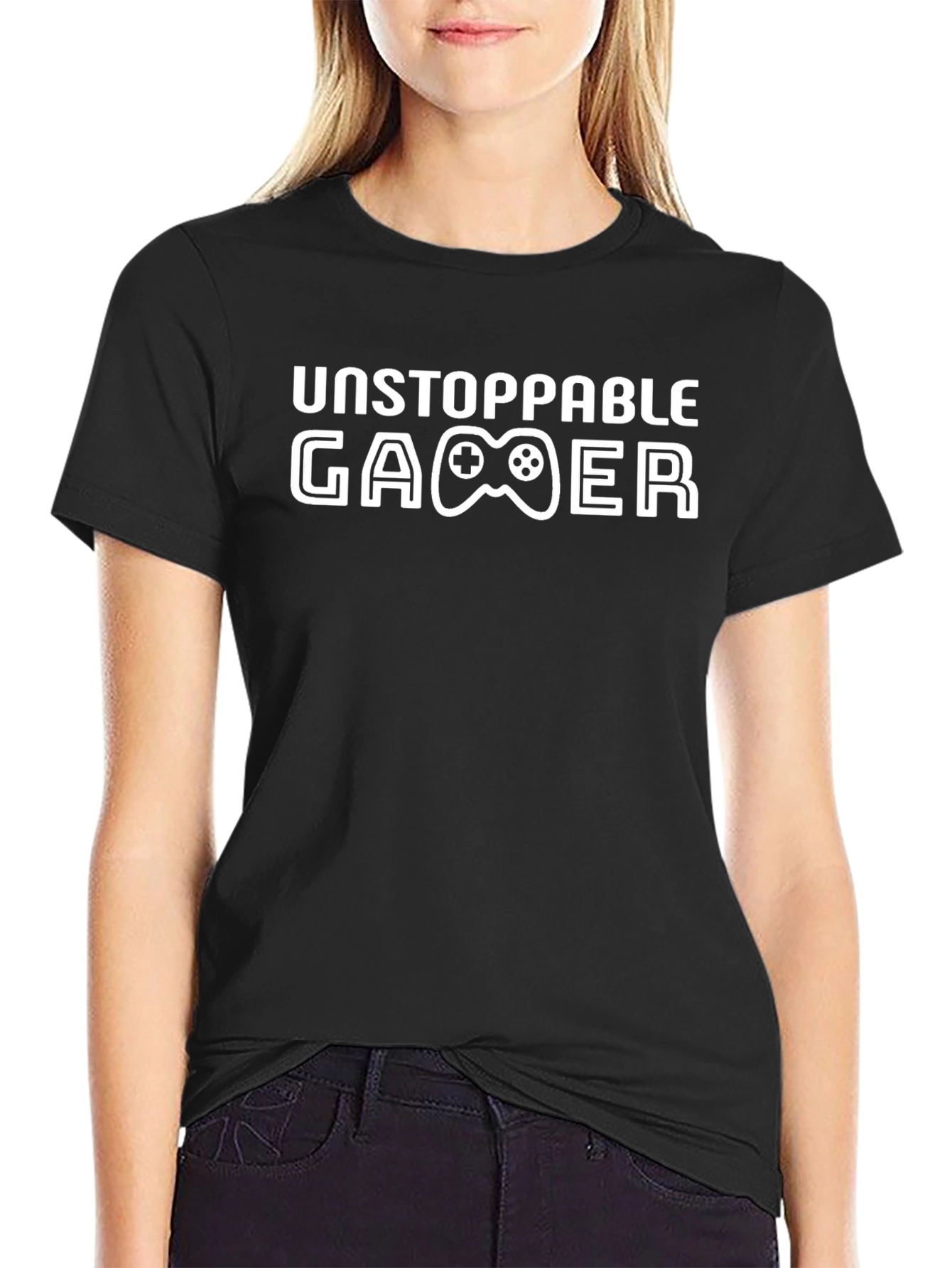 Unstoppable Gamer Black T-Shirt