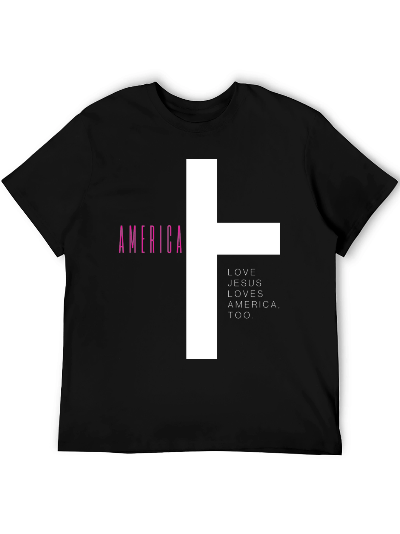 Love Jesus Loves America Graphic Tee