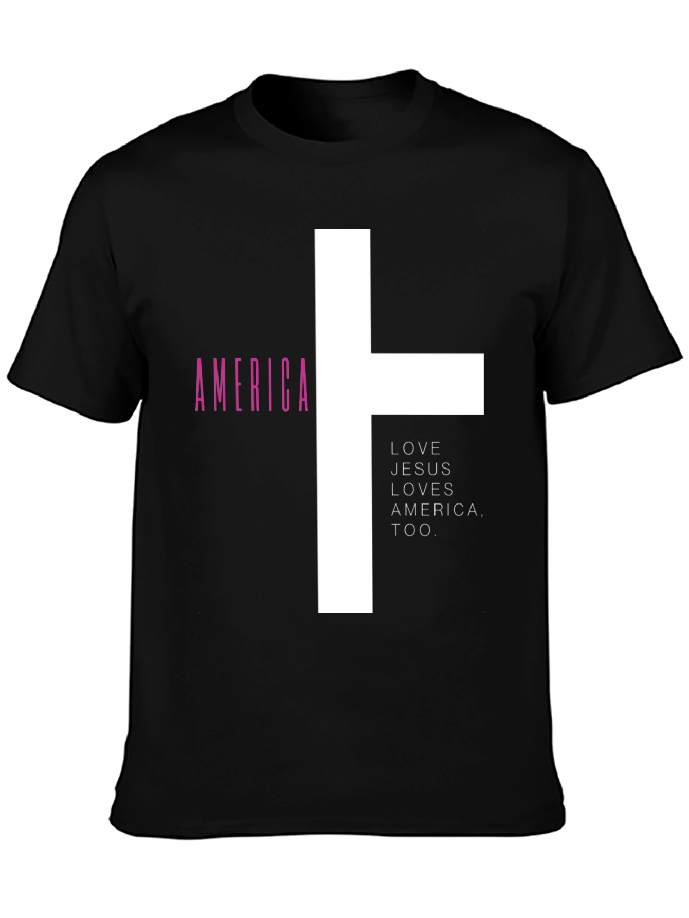 Love Jesus Loves America Graphic Tee