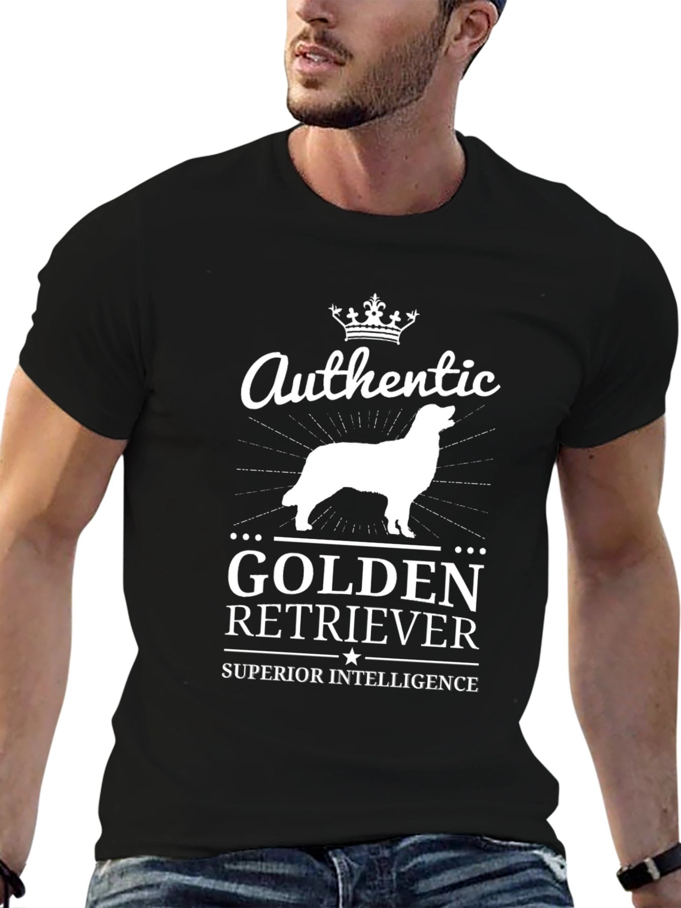 Authentic Golden Retriever Superior Intelligence T-Shirt