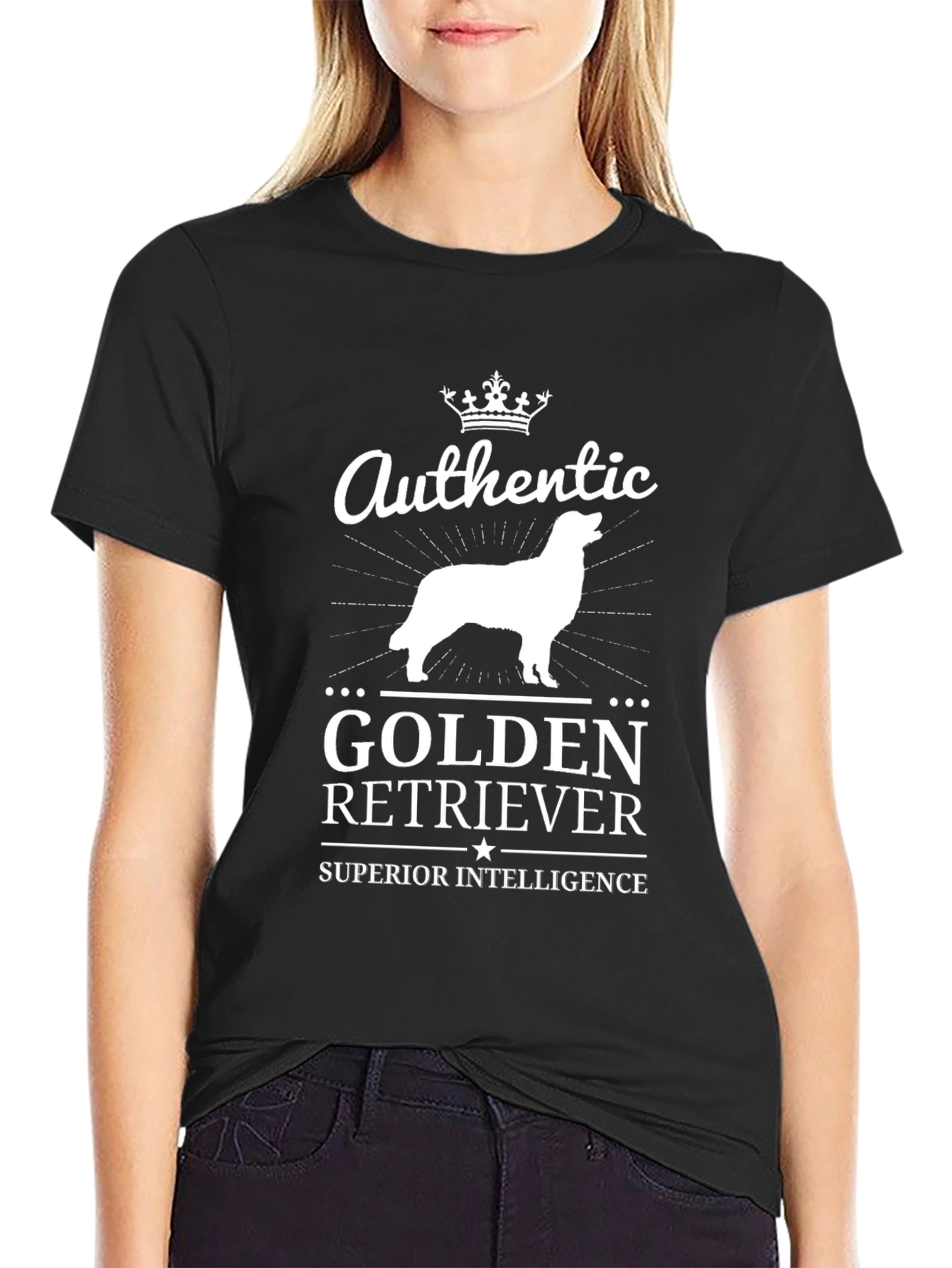 Authentic Golden Retriever Superior Intelligence T-Shirt