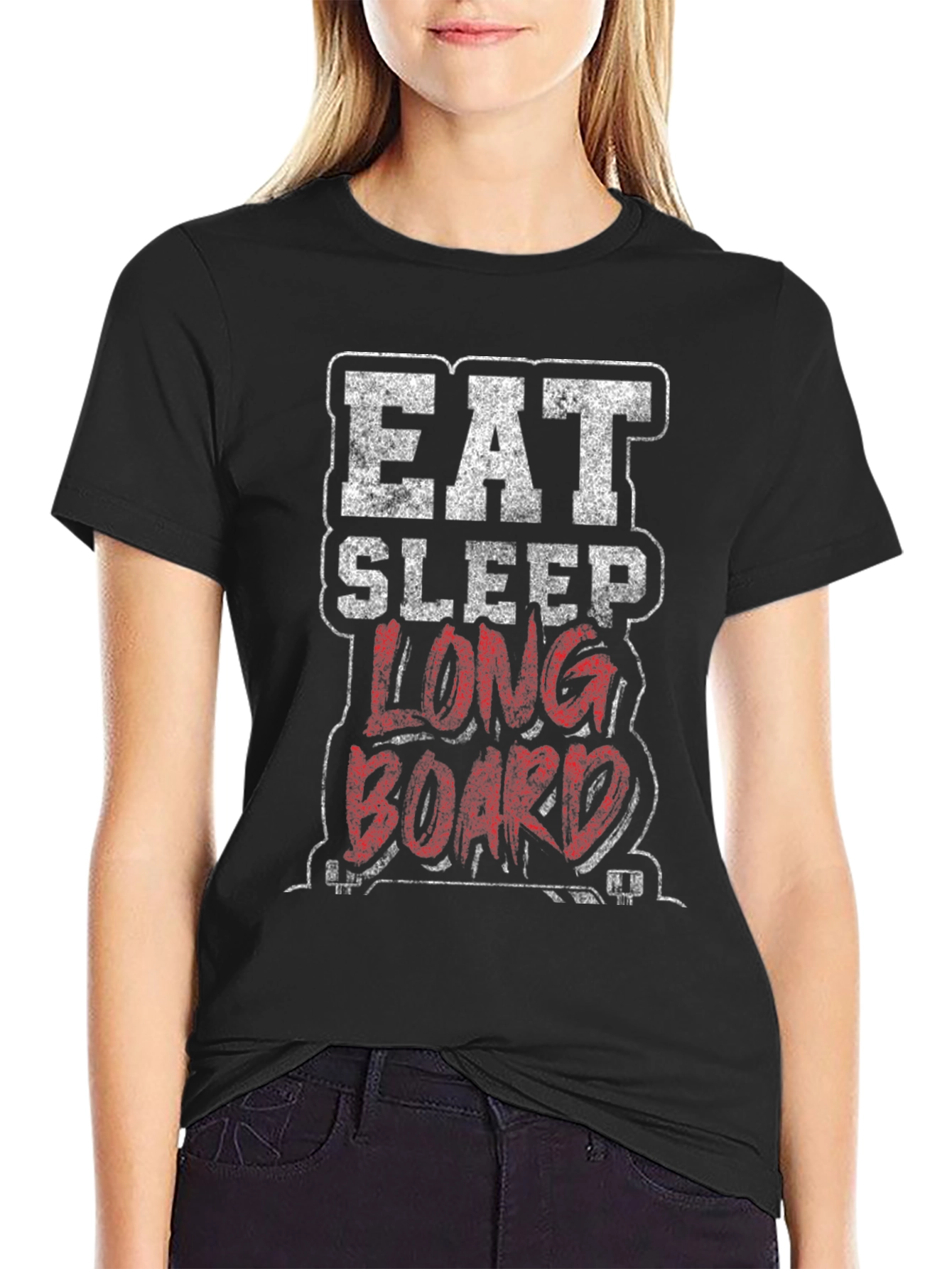Eat Sleep Longboard Graphic Tee