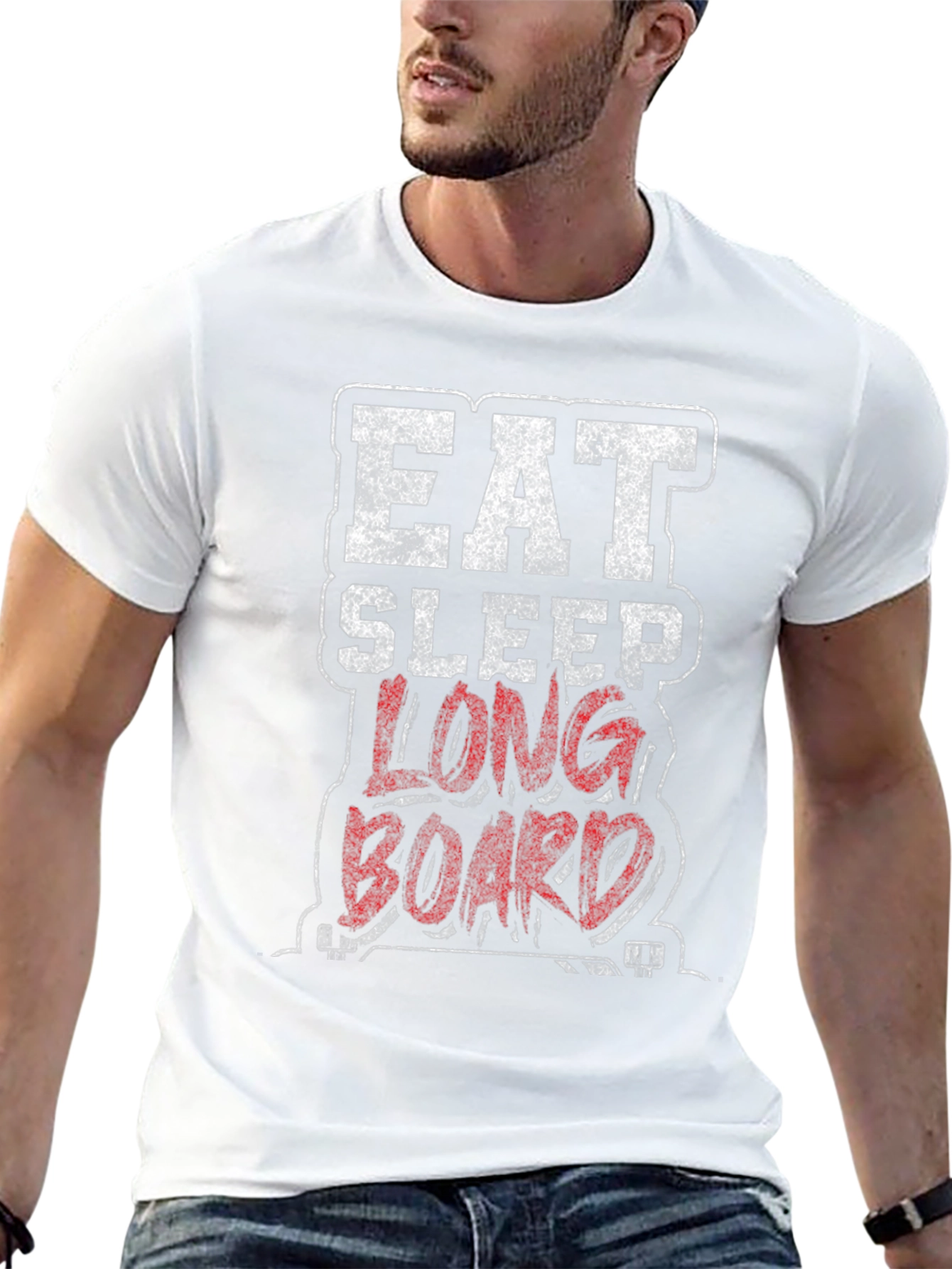Eat Sleep Longboard Graphic Tee