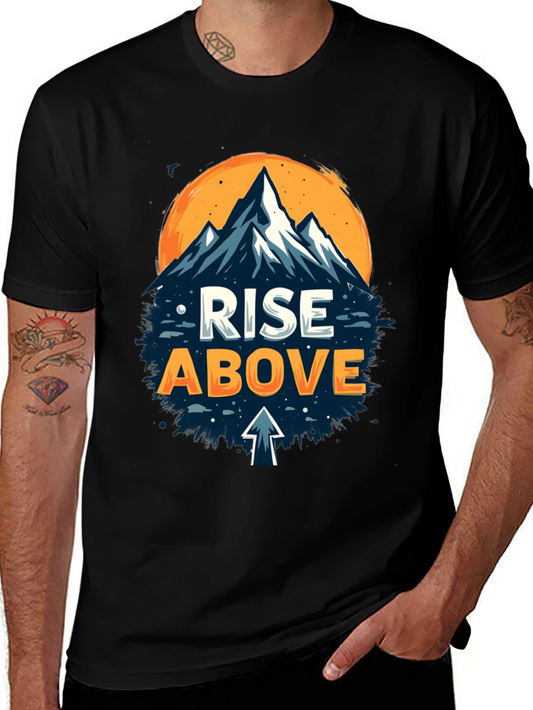 Rise Above Graphic Tee - Mountain Adventure Shirt