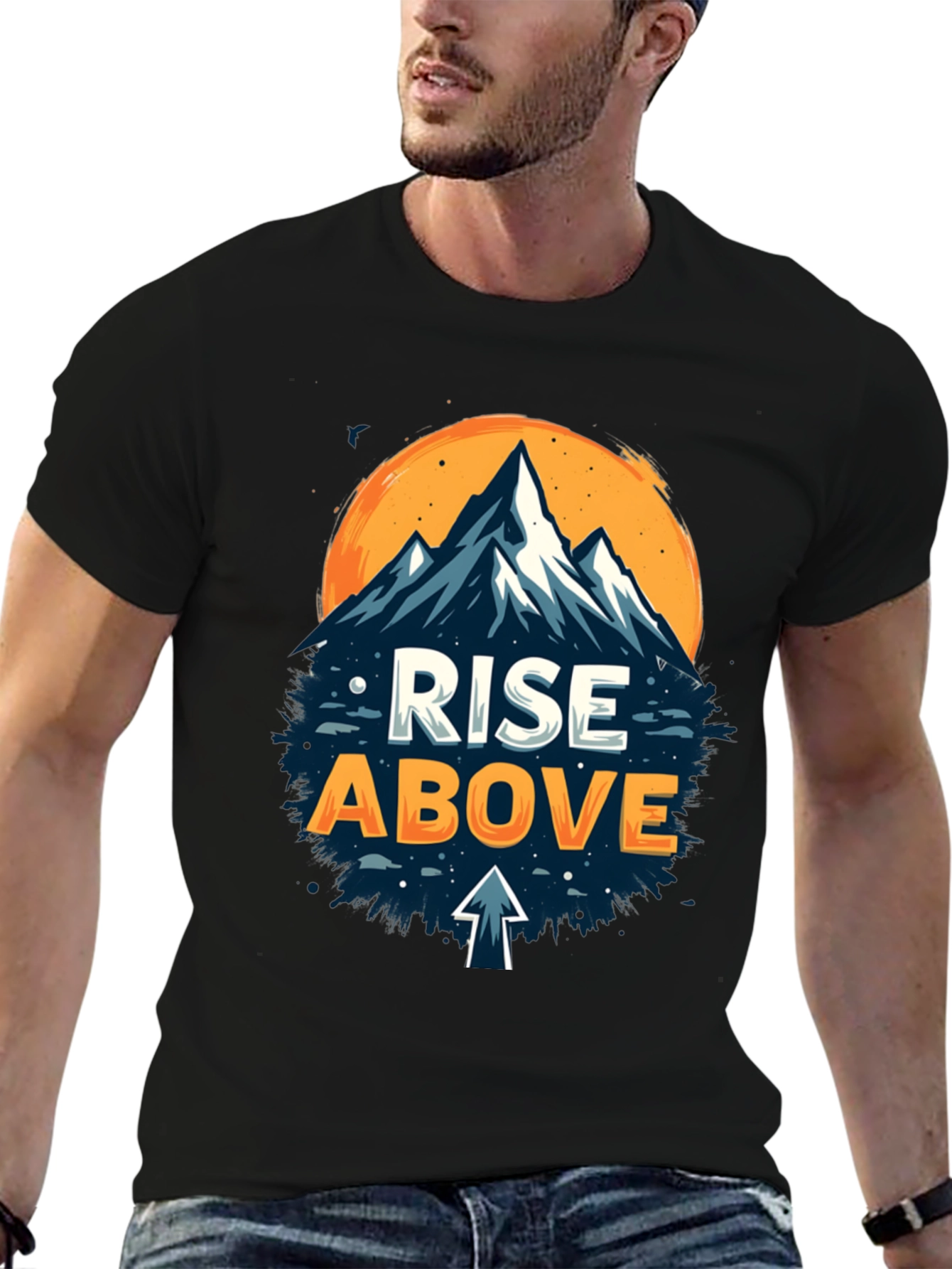 Rise Above Graphic Tee - Mountain Adventure Shirt