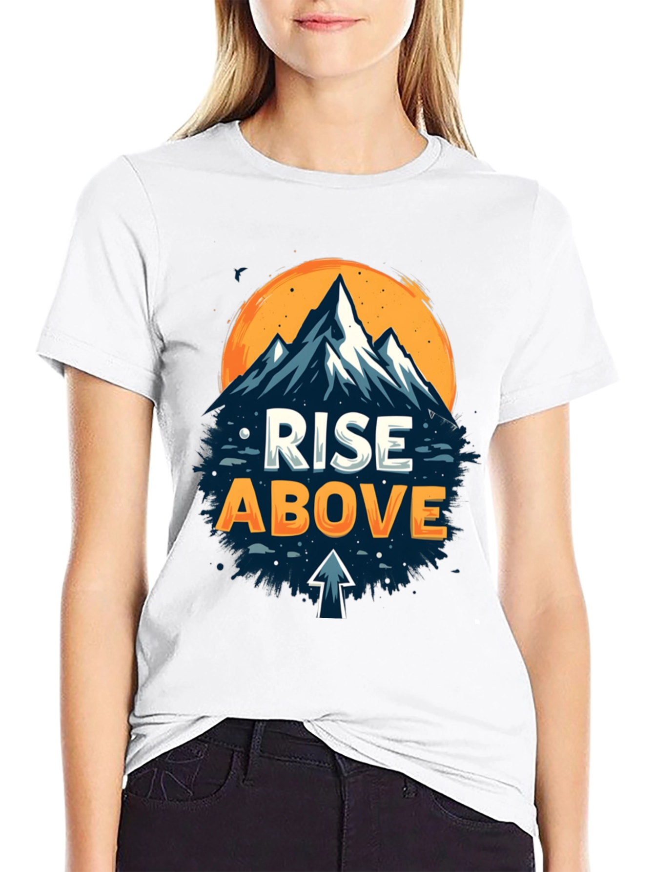 Rise Above Graphic Tee - Mountain Adventure Shirt