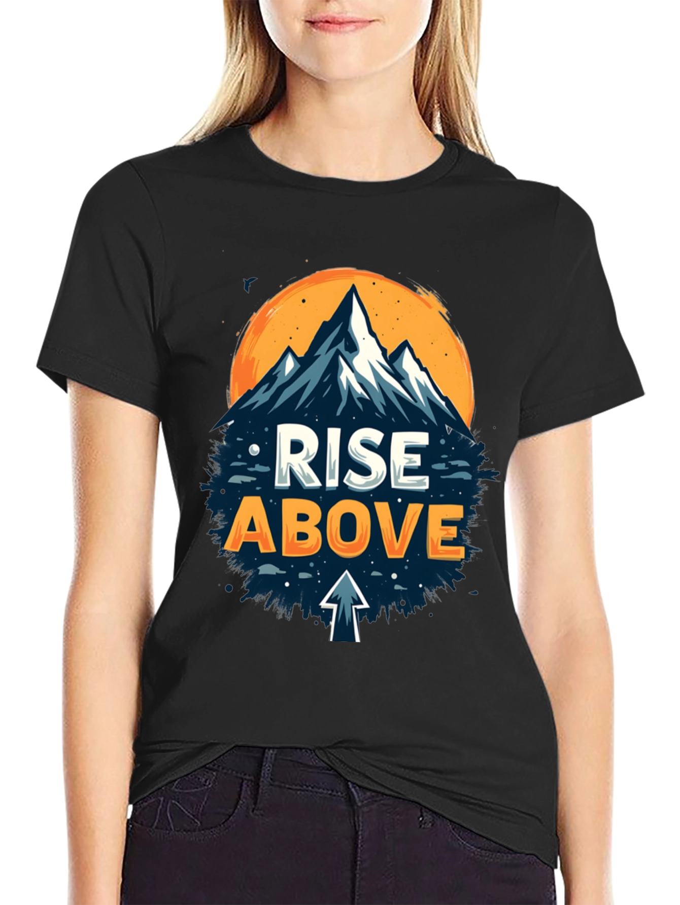 Rise Above Graphic Tee - Mountain Adventure Shirt