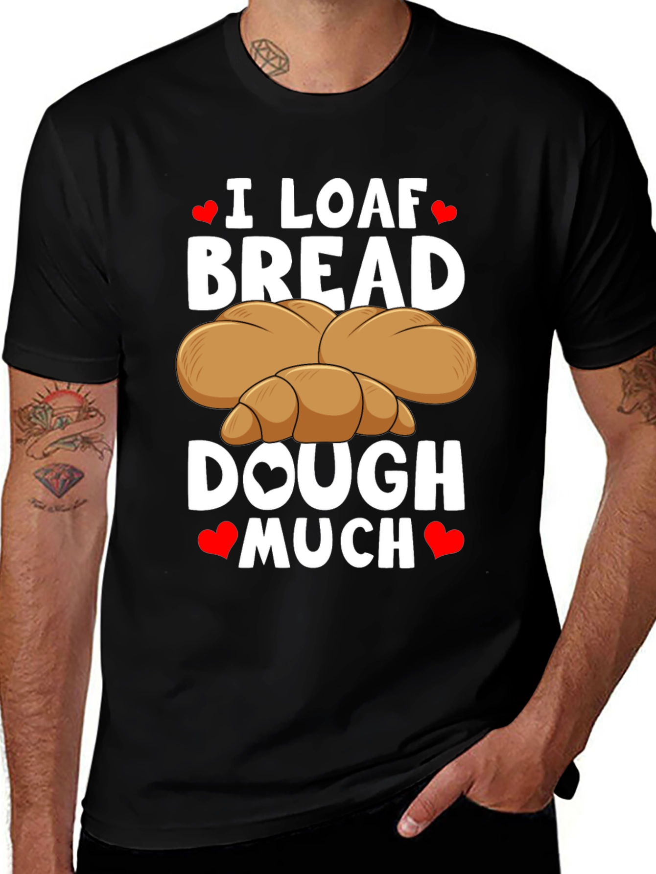 I Loaf Bread T-Shirt Funny Baking Tee