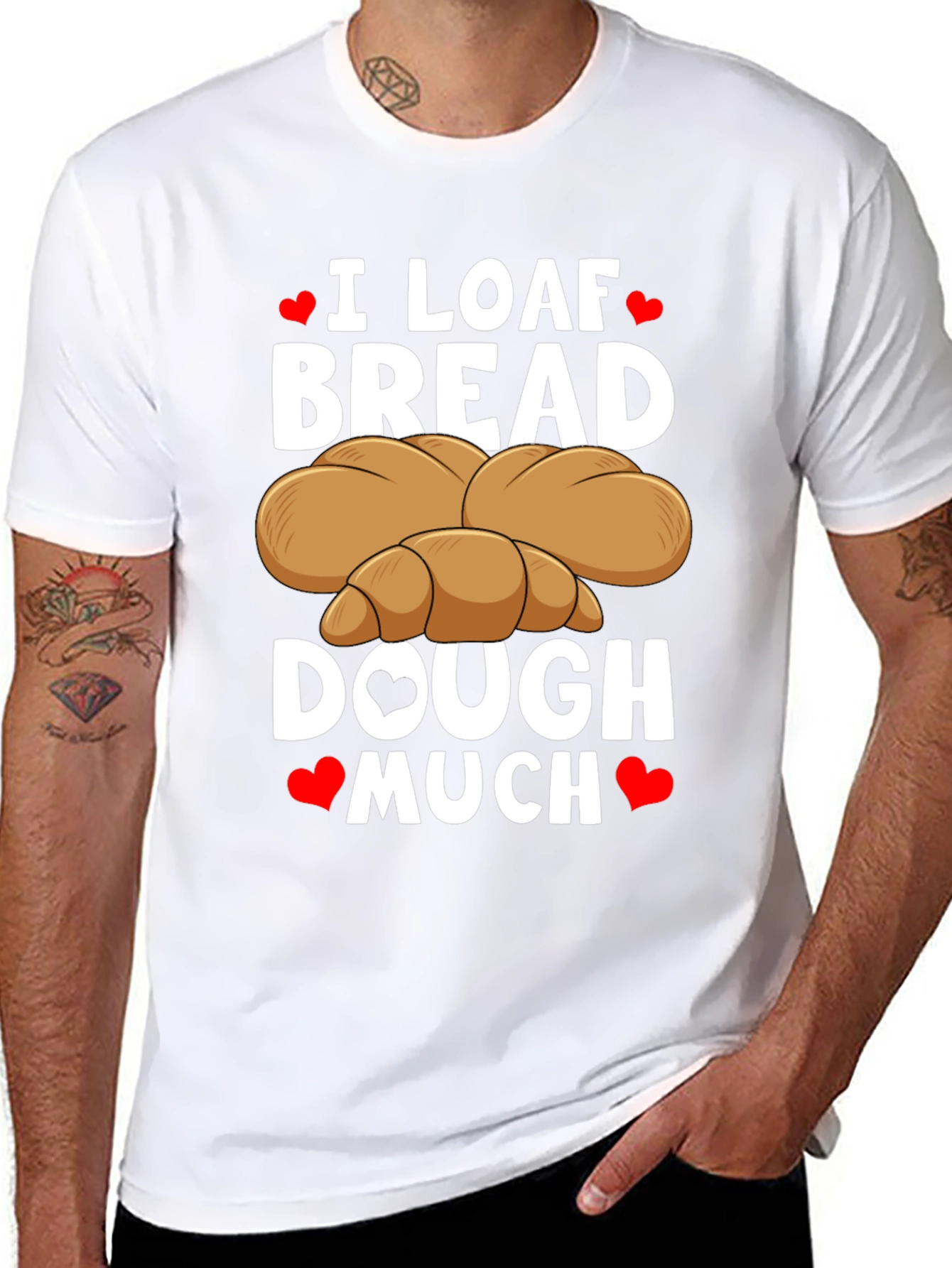 I Loaf Bread T-Shirt Funny Baking Tee