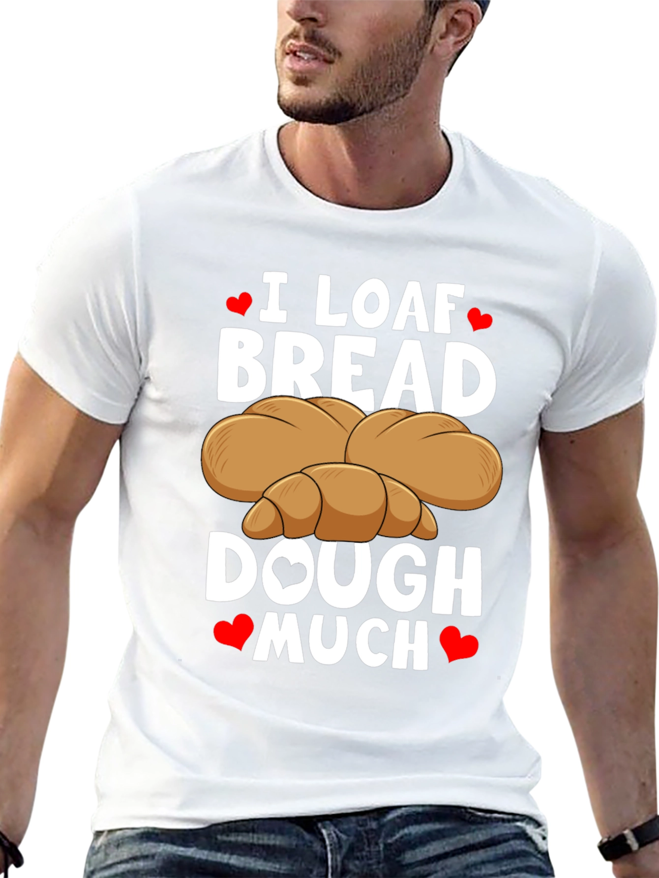 I Loaf Bread T-Shirt Funny Baking Tee