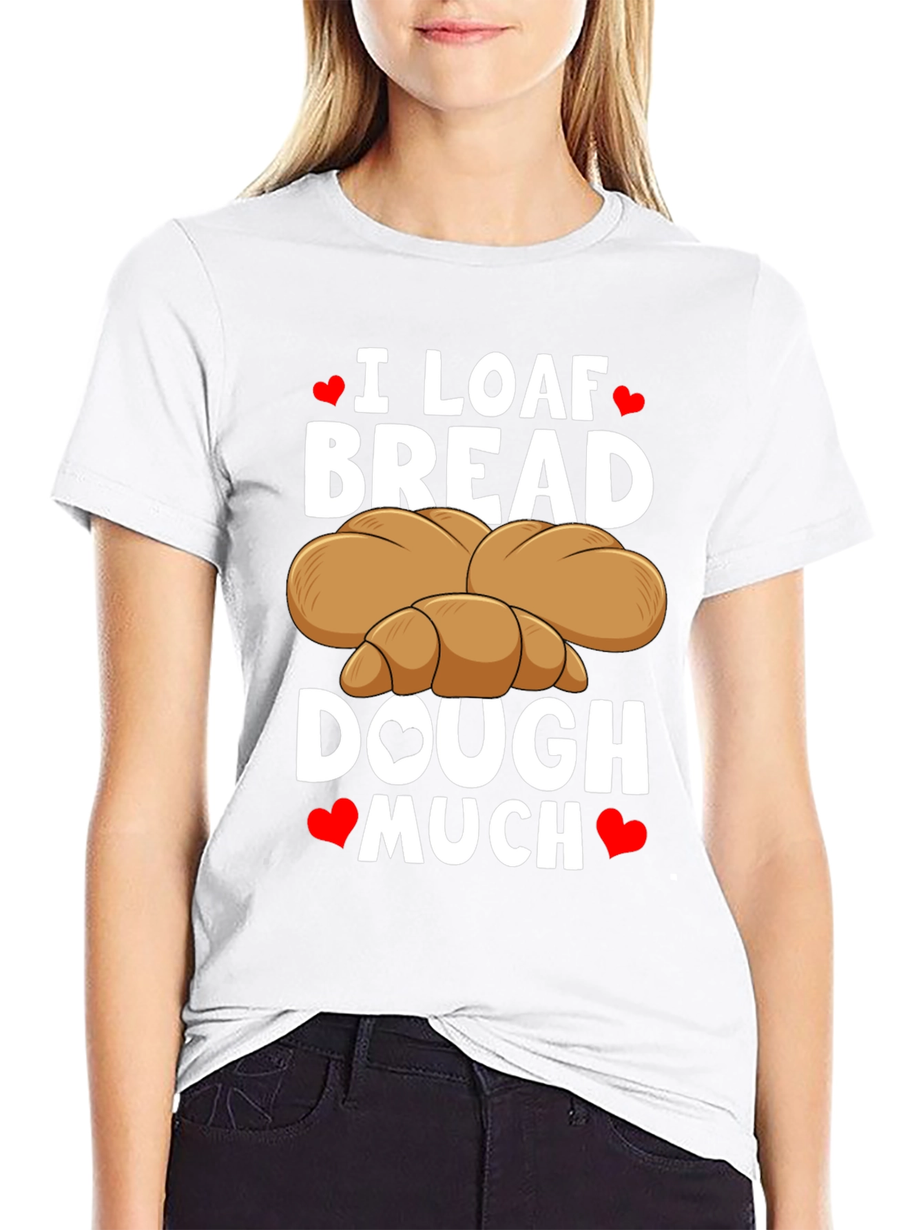 I Loaf Bread T-Shirt Funny Baking Tee