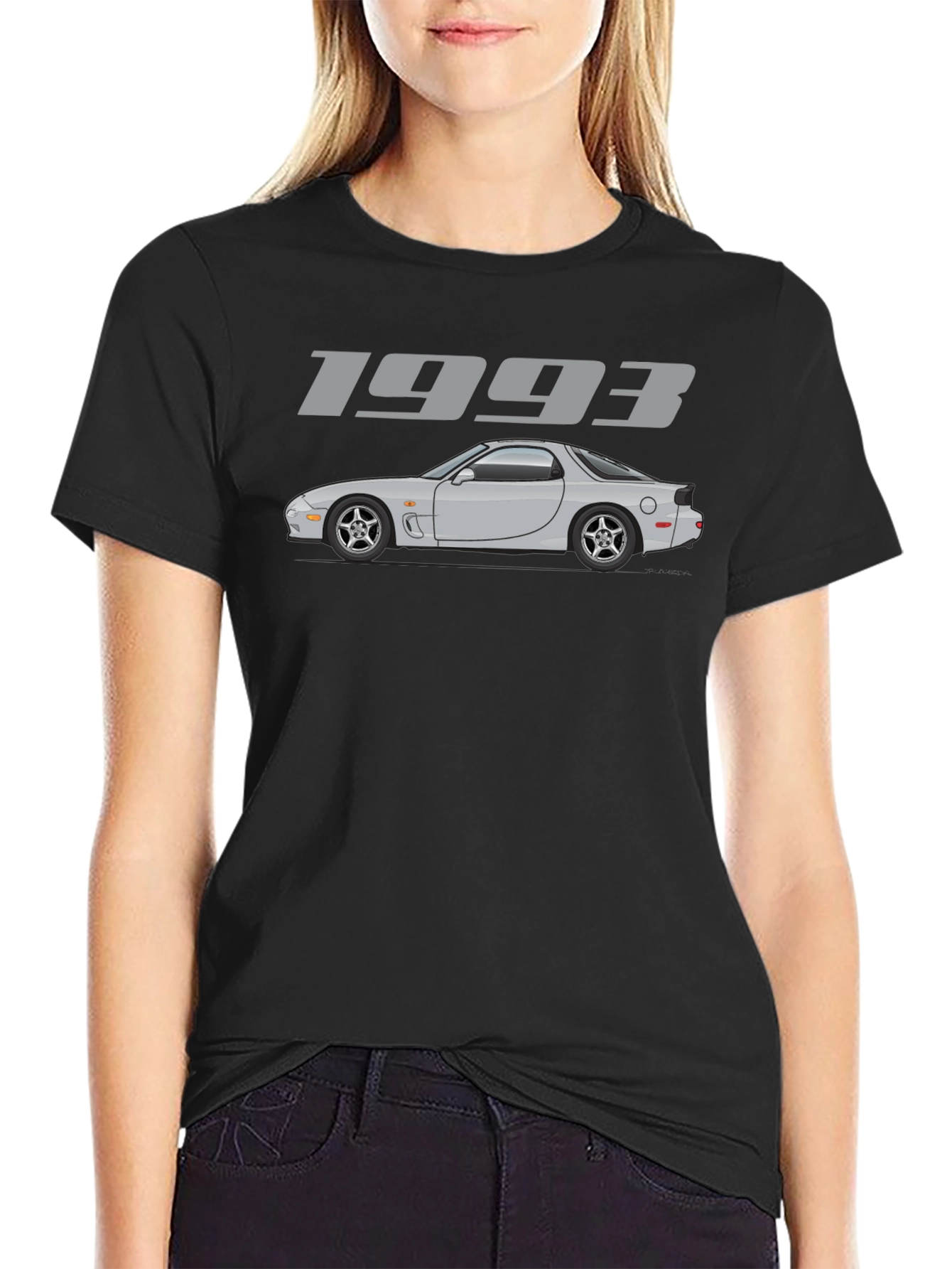 1993 Car Graphic Black T-Shirt