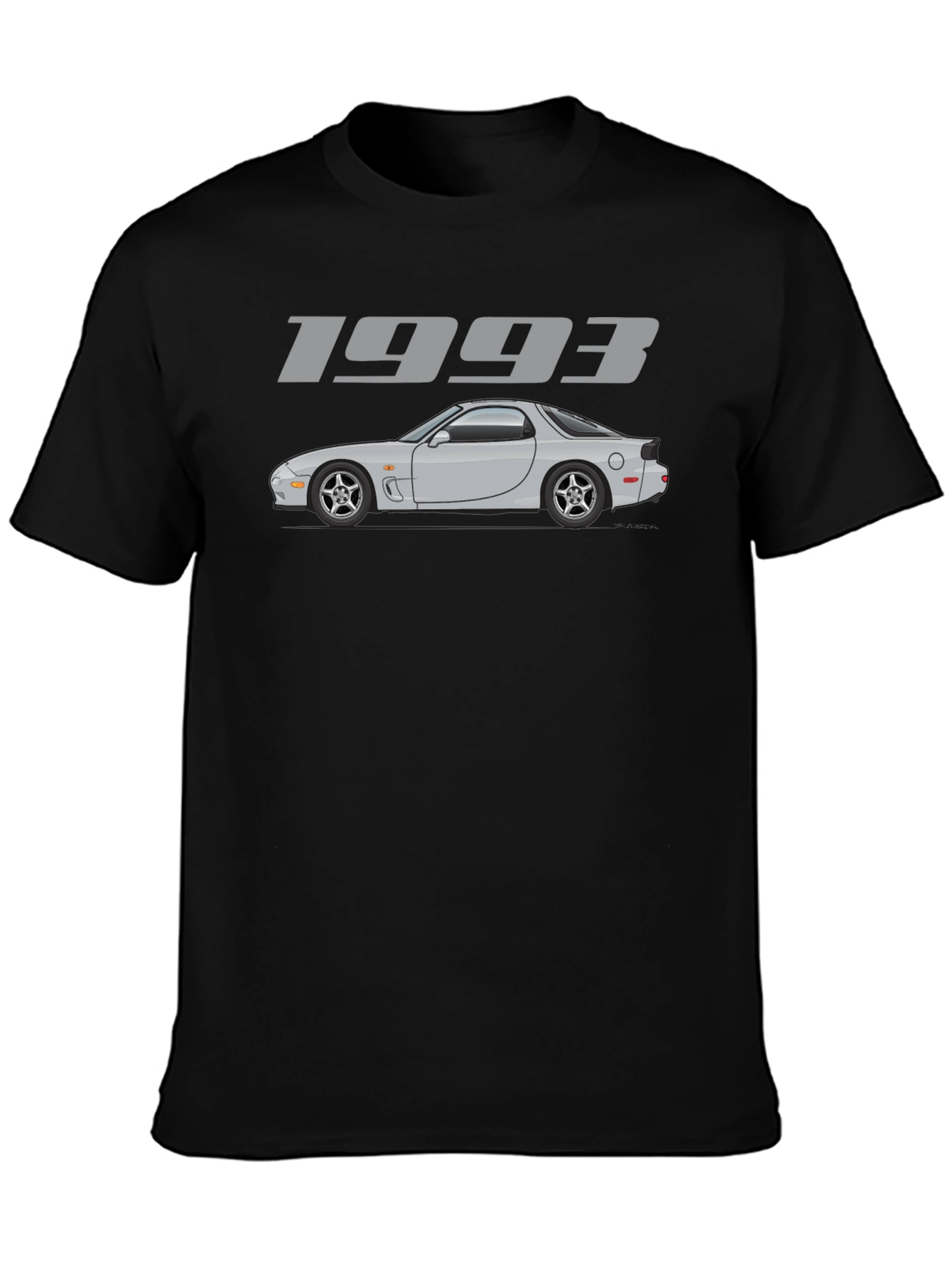 1993 Car Graphic Black T-Shirt