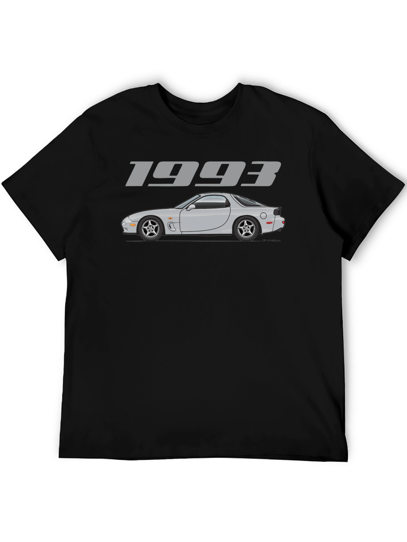 1993 Car Graphic Black T-Shirt