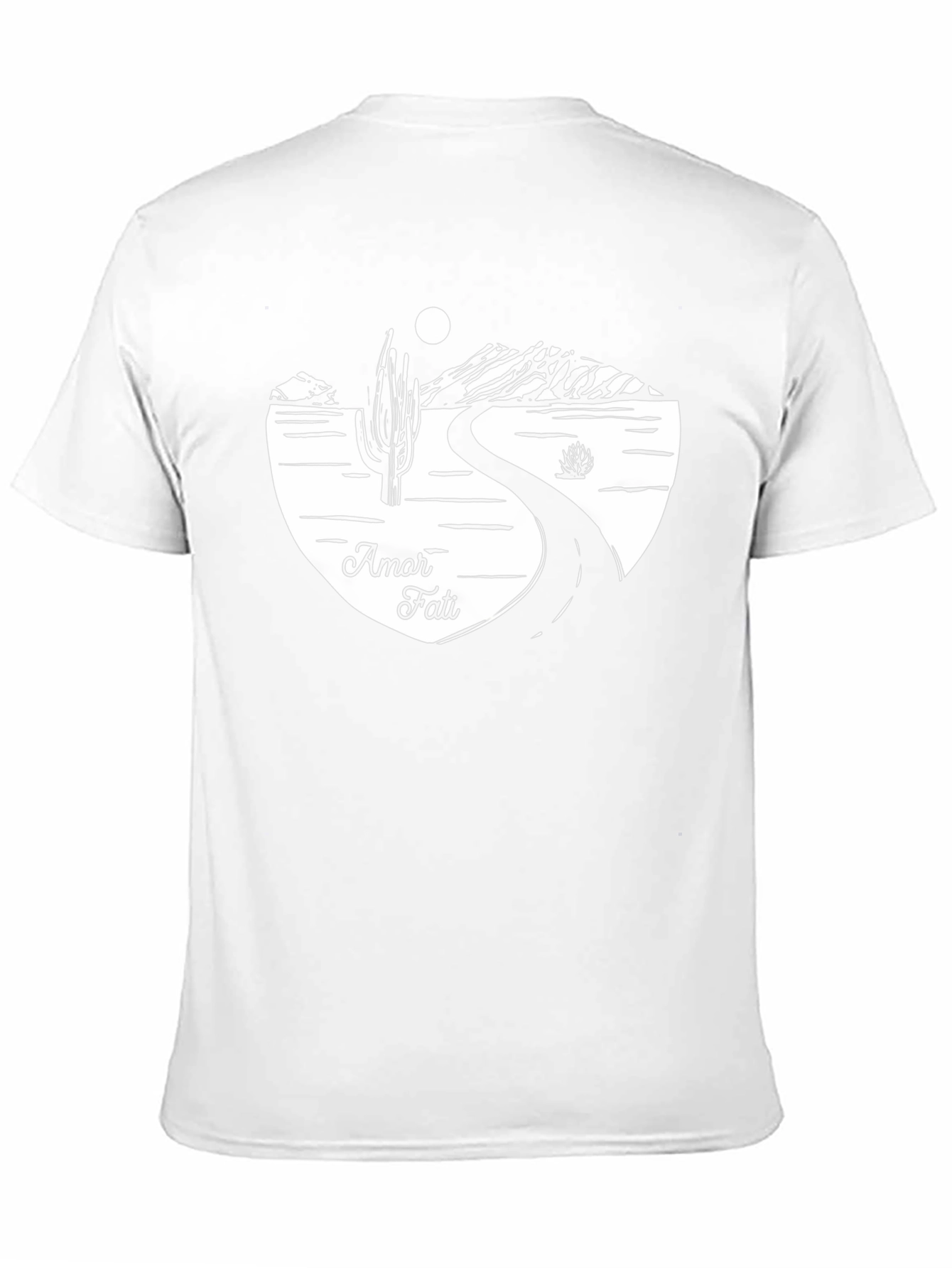 Amor Fati Desert Road Black T-Shirt