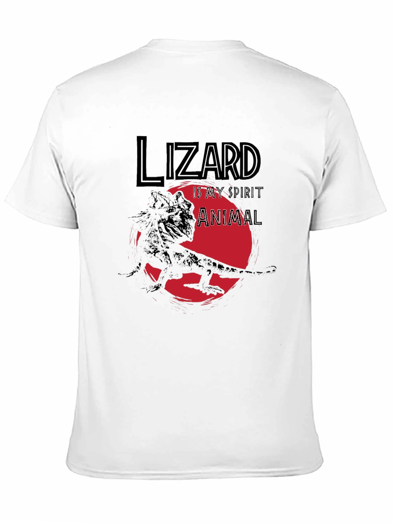 Lizard Spirit Animal T-Shirt - Black