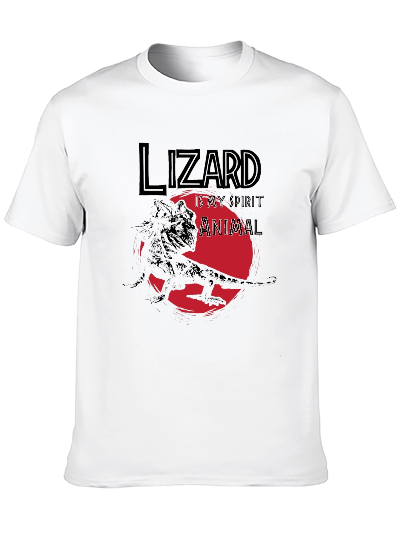 Lizard Spirit Animal T-Shirt - Black