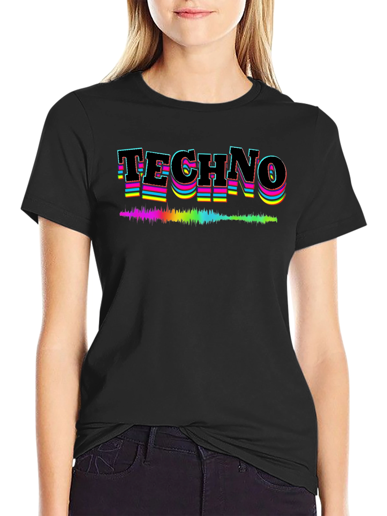 Retro Techno T-Shirt - Soundwave Design