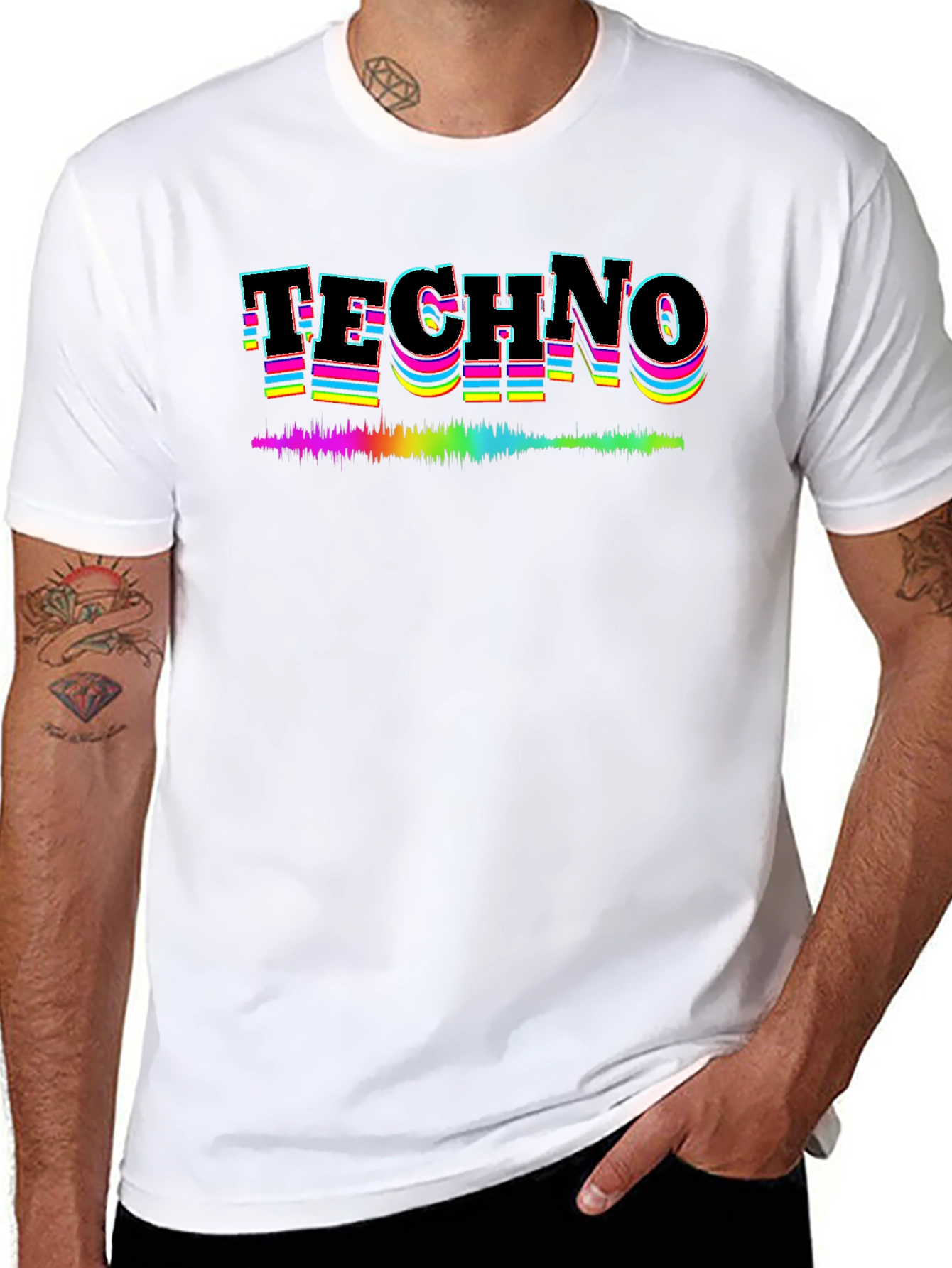 Retro Techno T-Shirt - Soundwave Design