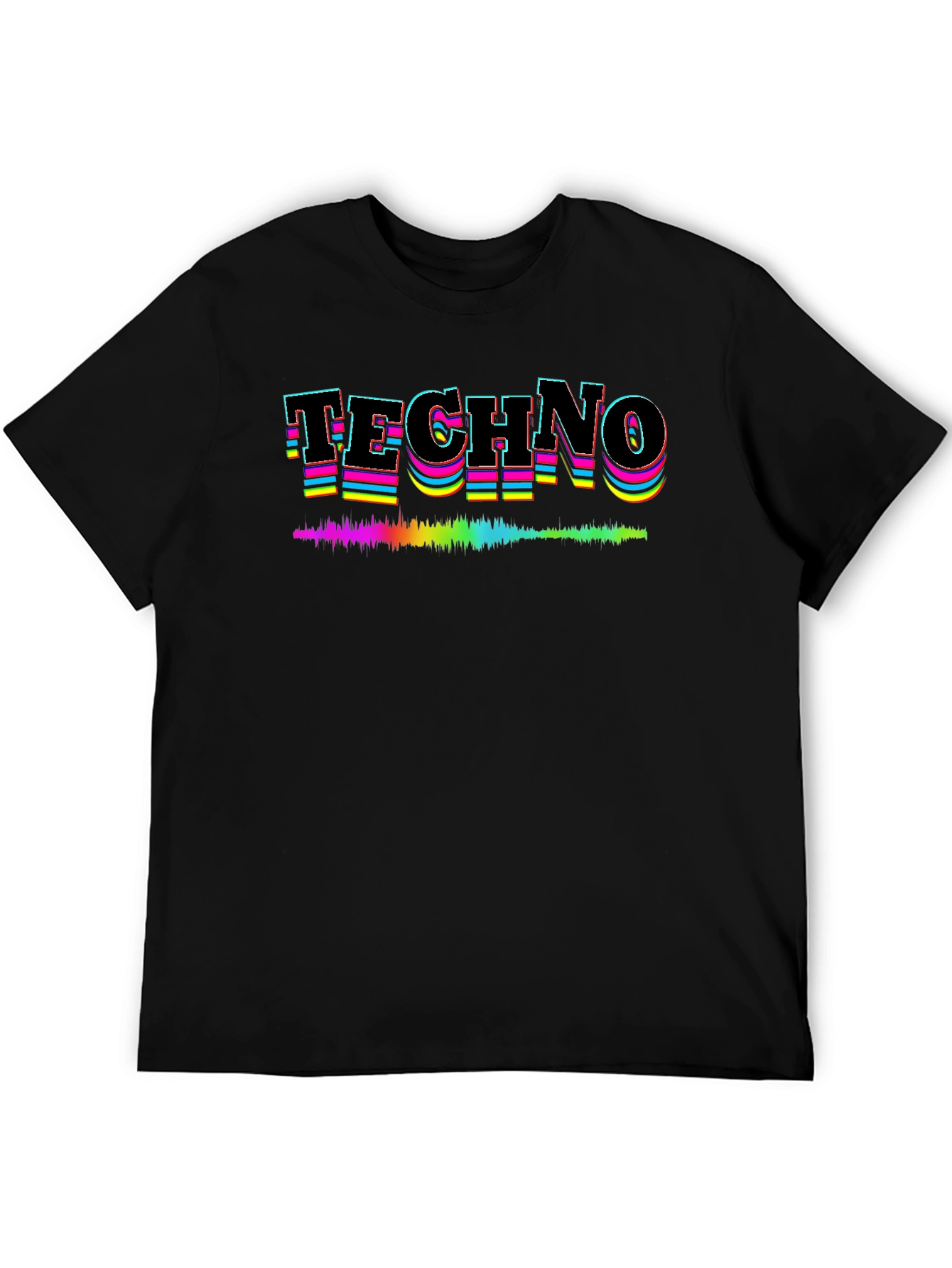 Retro Techno T-Shirt - Soundwave Design