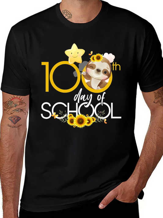 100th Day of School Sloth T-Shirt