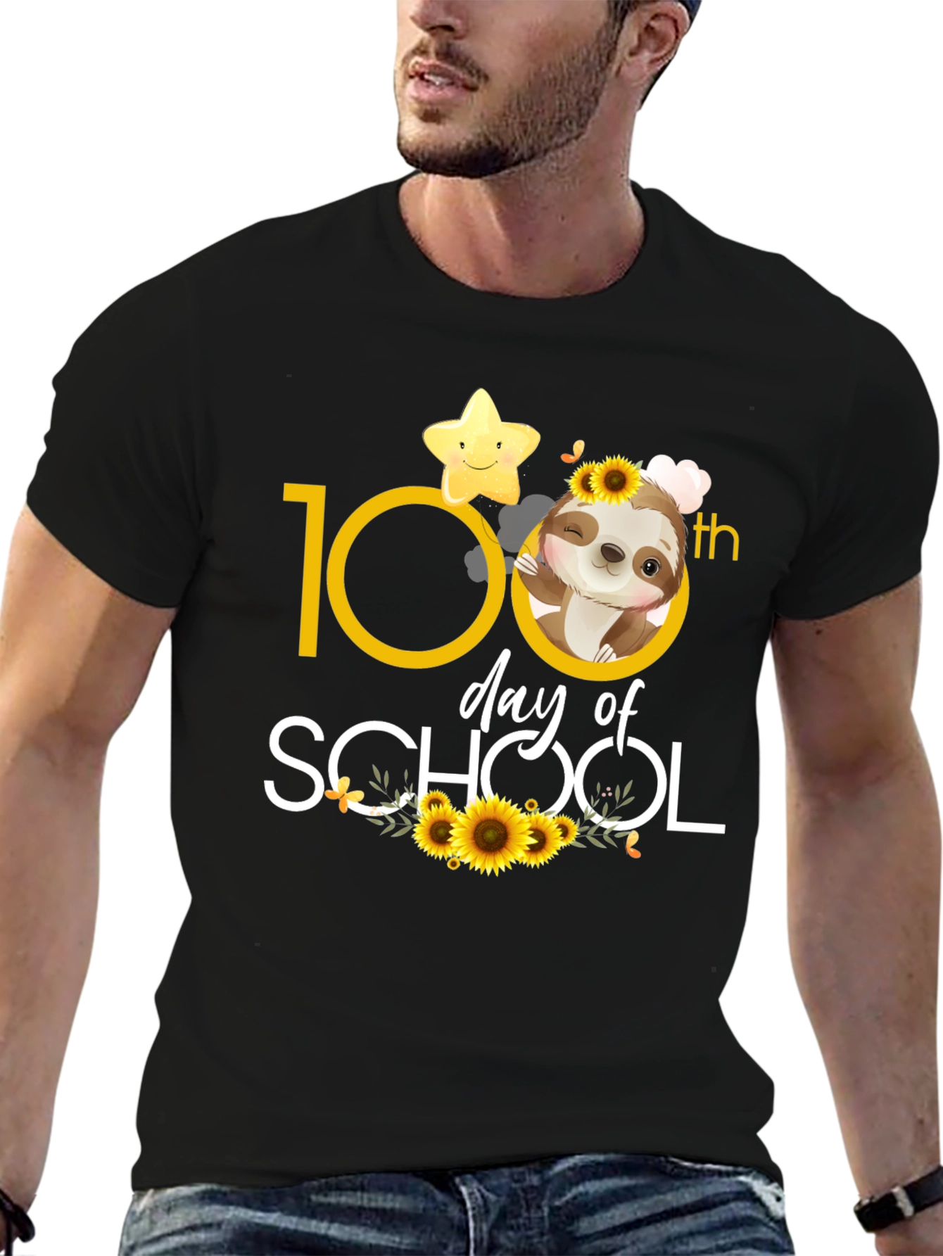 100th Day of School Sloth T-Shirt