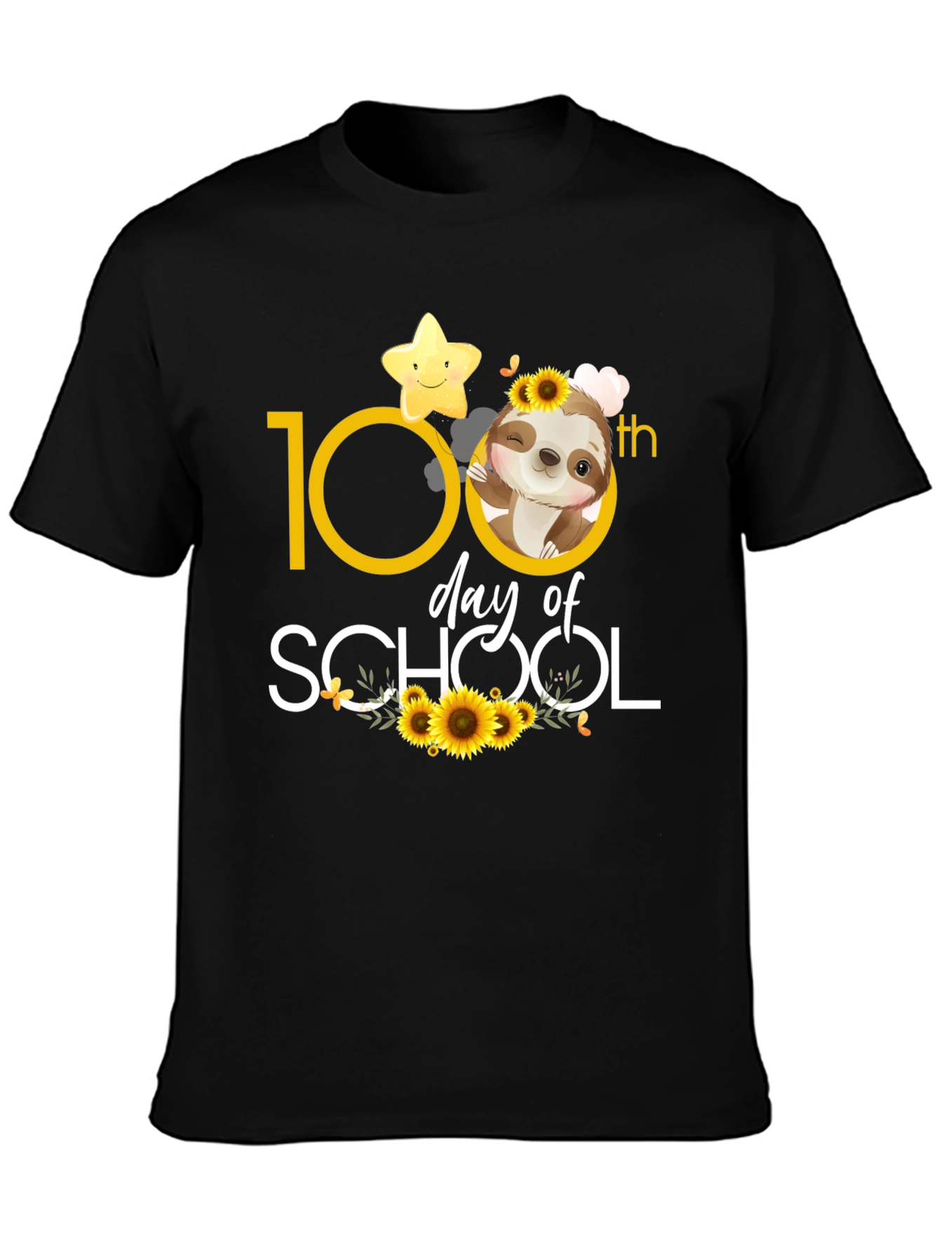100th Day of School Sloth T-Shirt