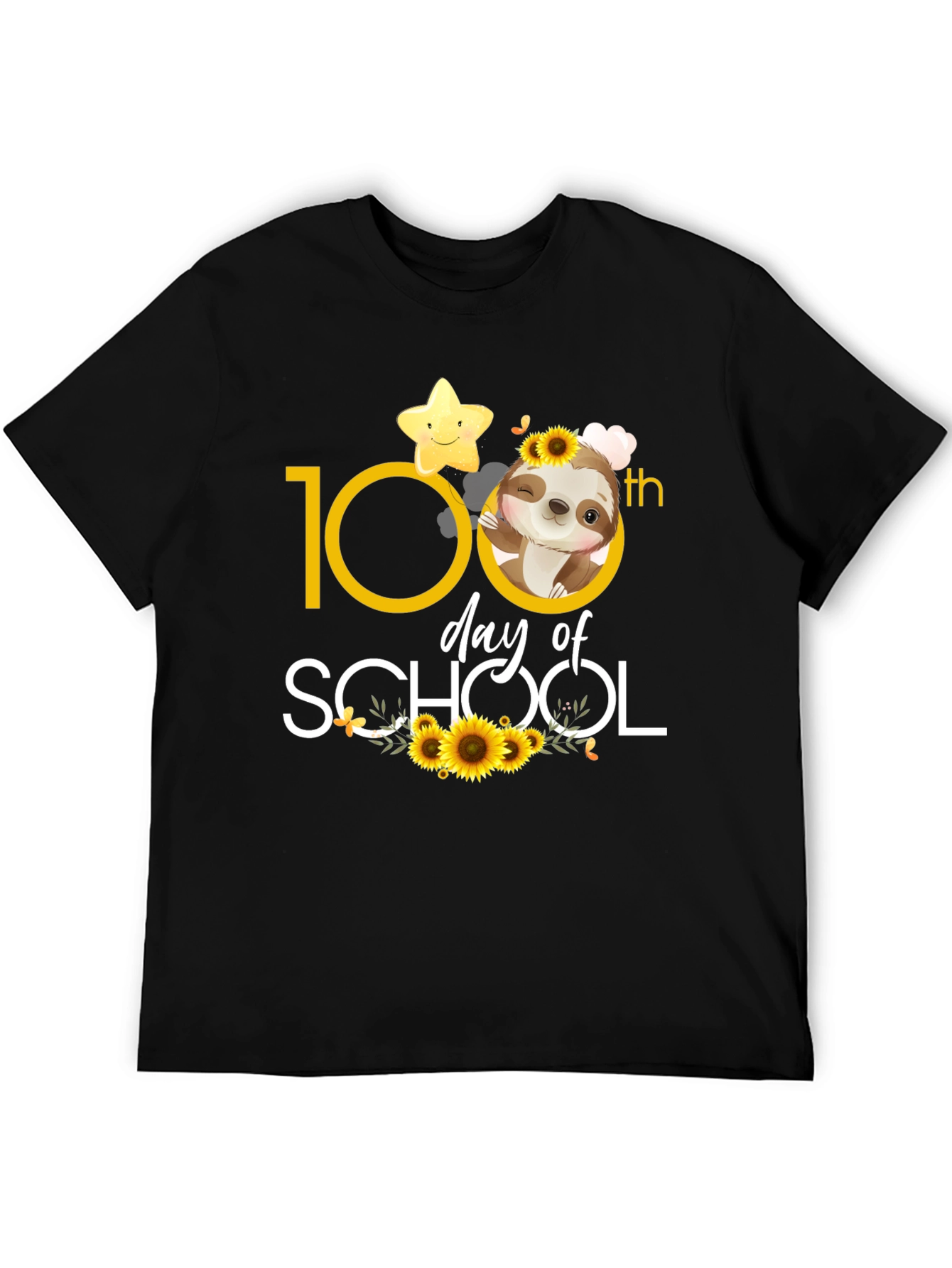 100th Day of School Sloth T-Shirt