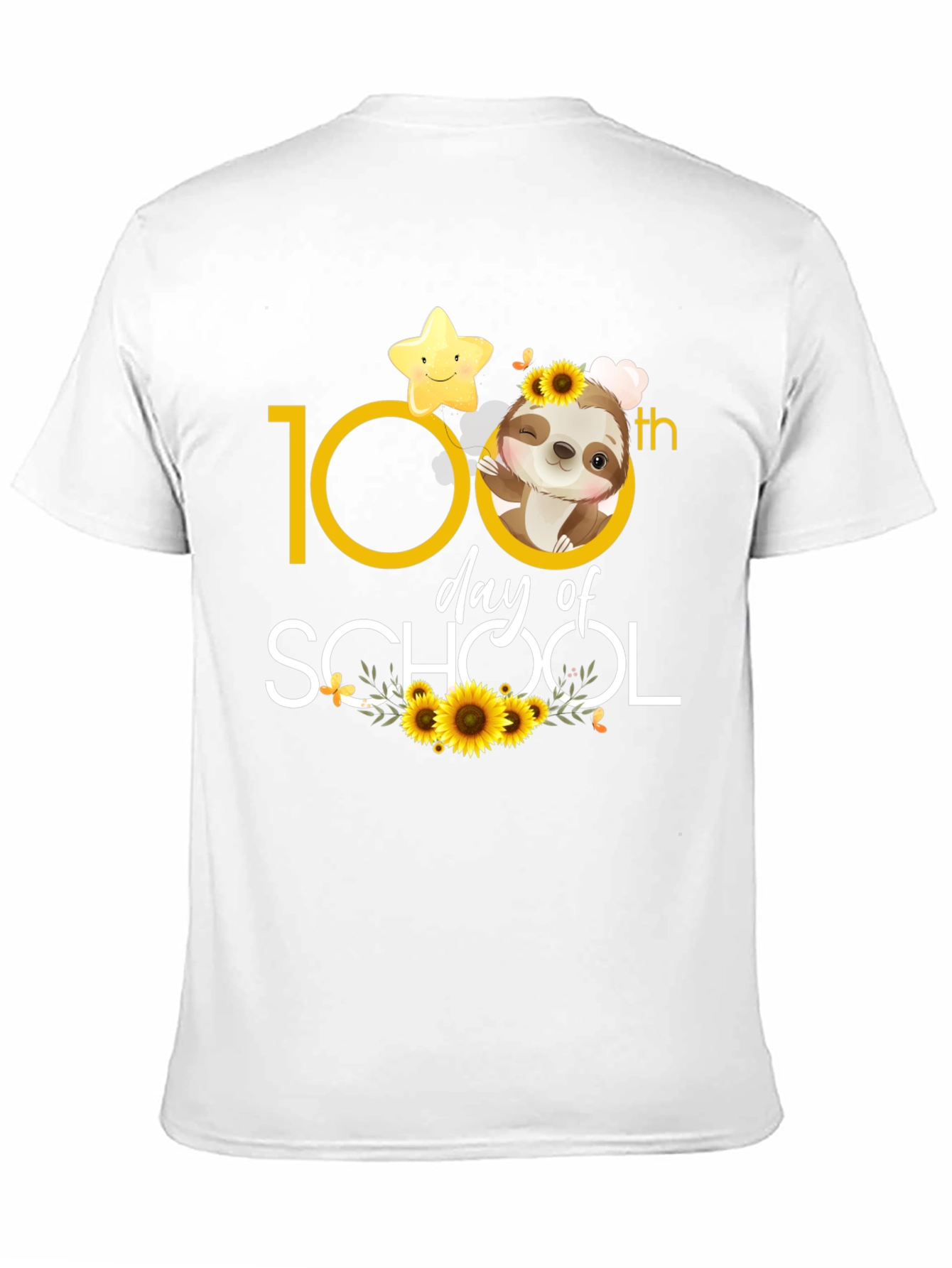 100th Day of School Sloth T-Shirt